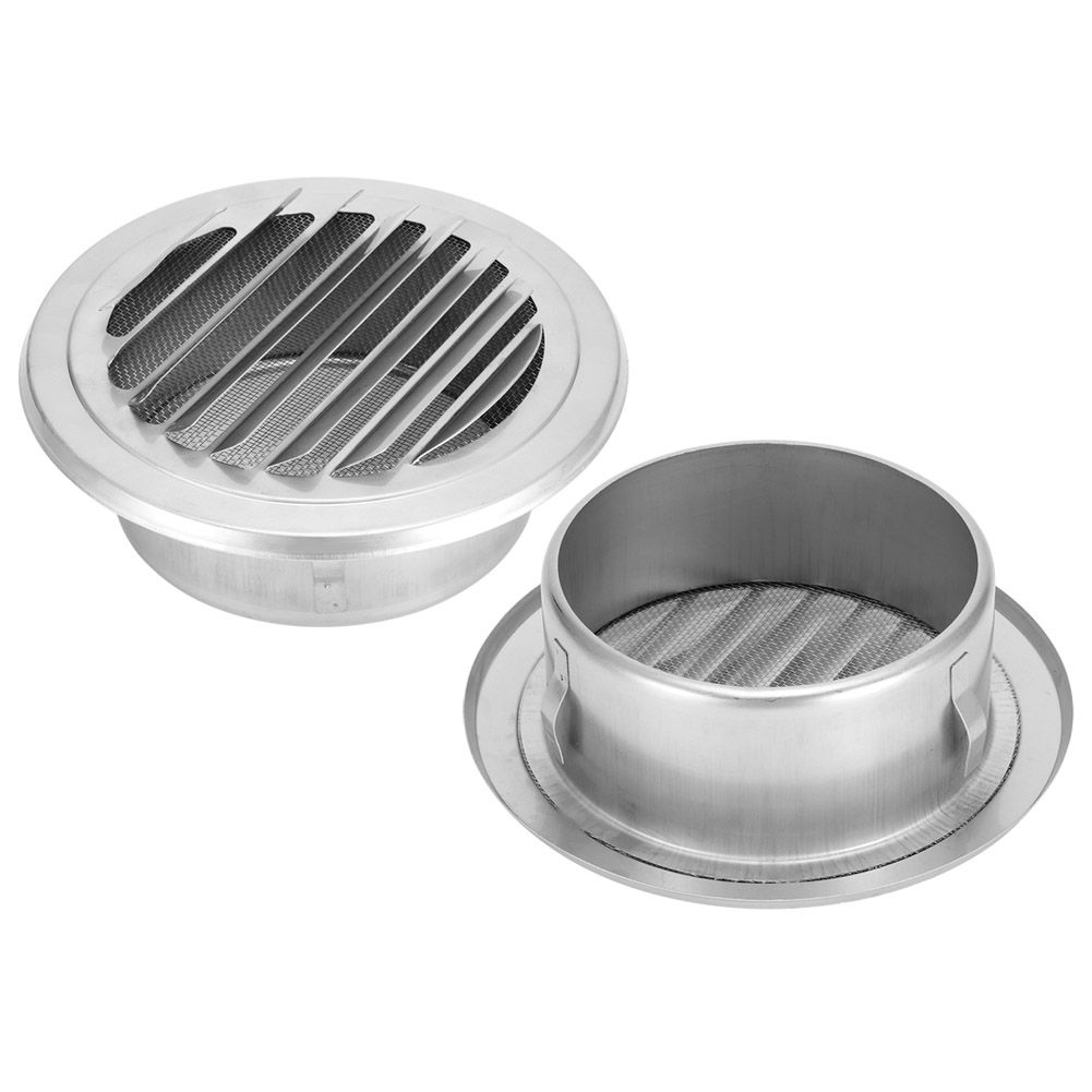Ventilation Pipe Cover Flat Grille Duct Vent Hood 304 Stainless Steel 125mm view 8