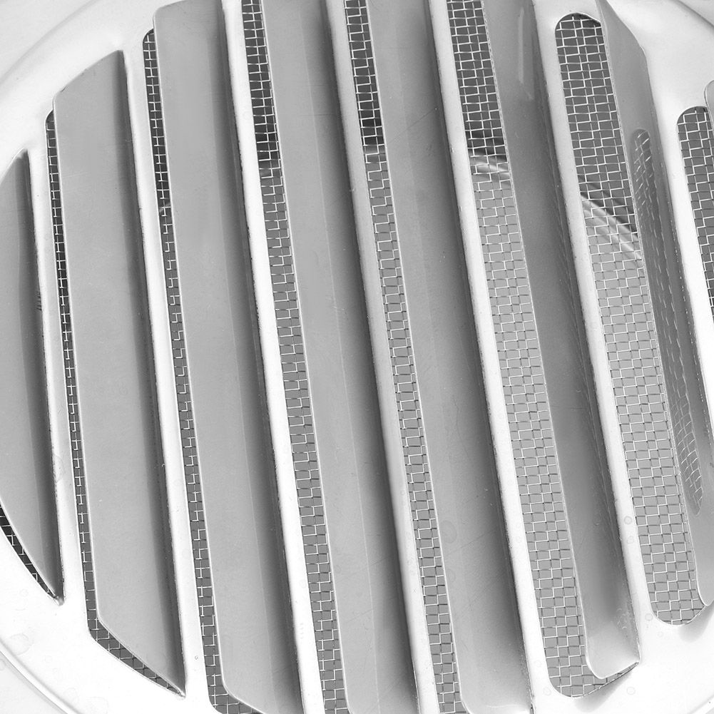 Ventilation Pipe Cover Flat Grille Duct Vent Hood 304 Stainless Steel 125mm view 11