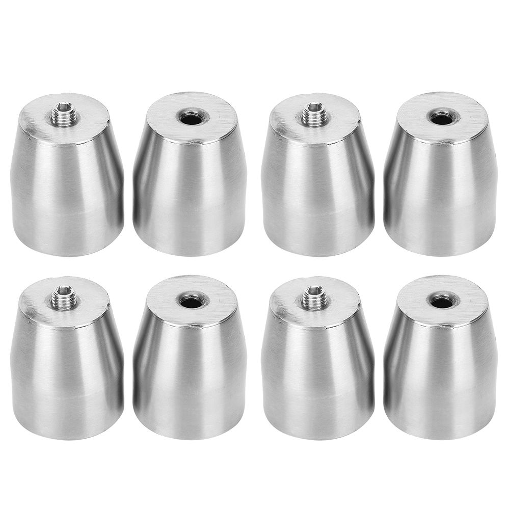 4pcs Glass Door Handles Stainless Steel Pull Knobs Replacement for Home view 8