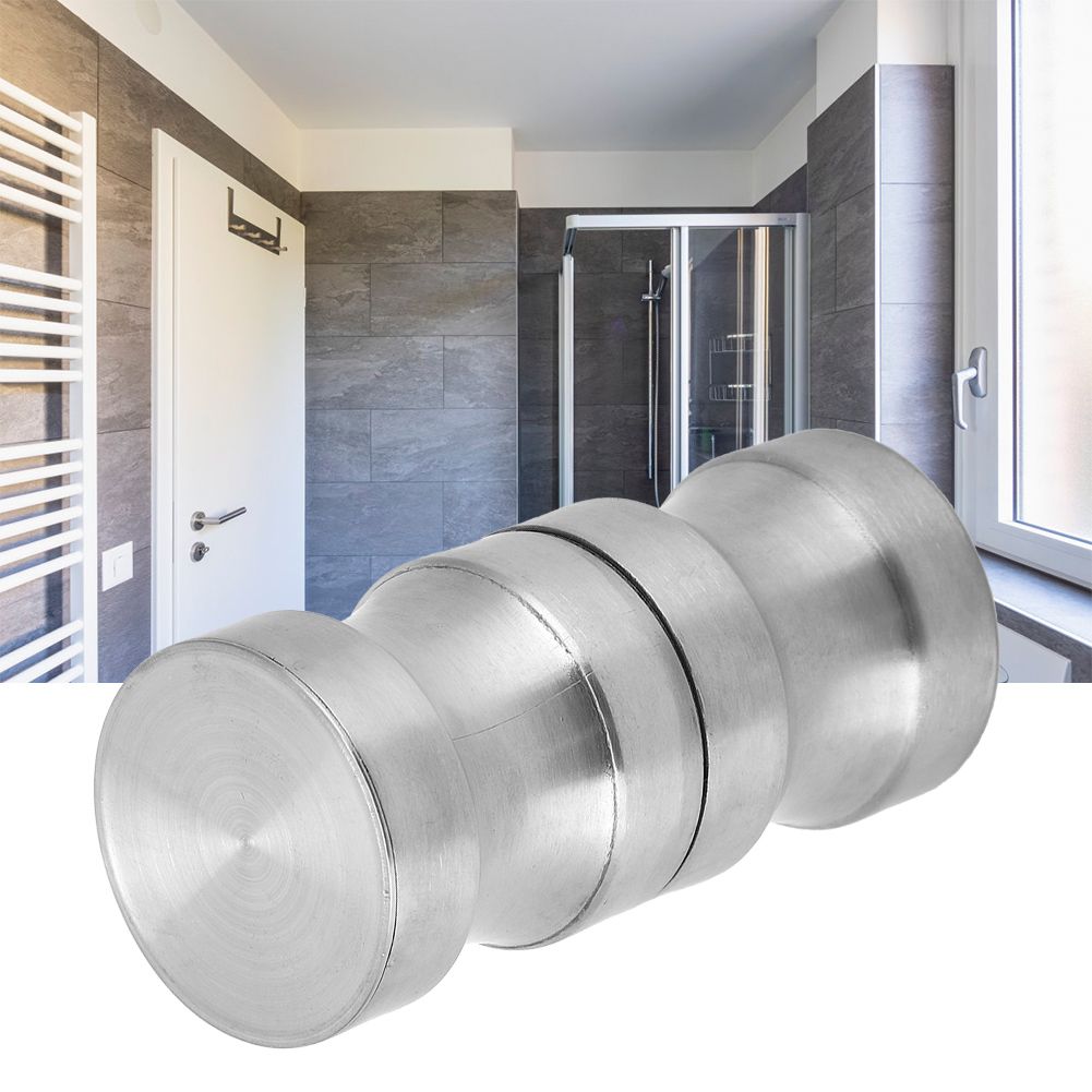 4Set 304 Stainless Steel Shower Glass Door Handle Pull Knobs Hardware Bathroom view 10