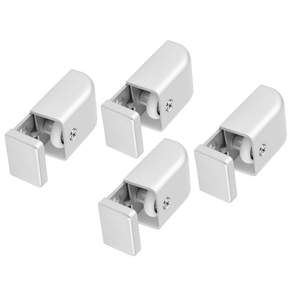 4Pcs Adjustable Sliding Door Stopper Roller Guide Hardware Accessory for view 8