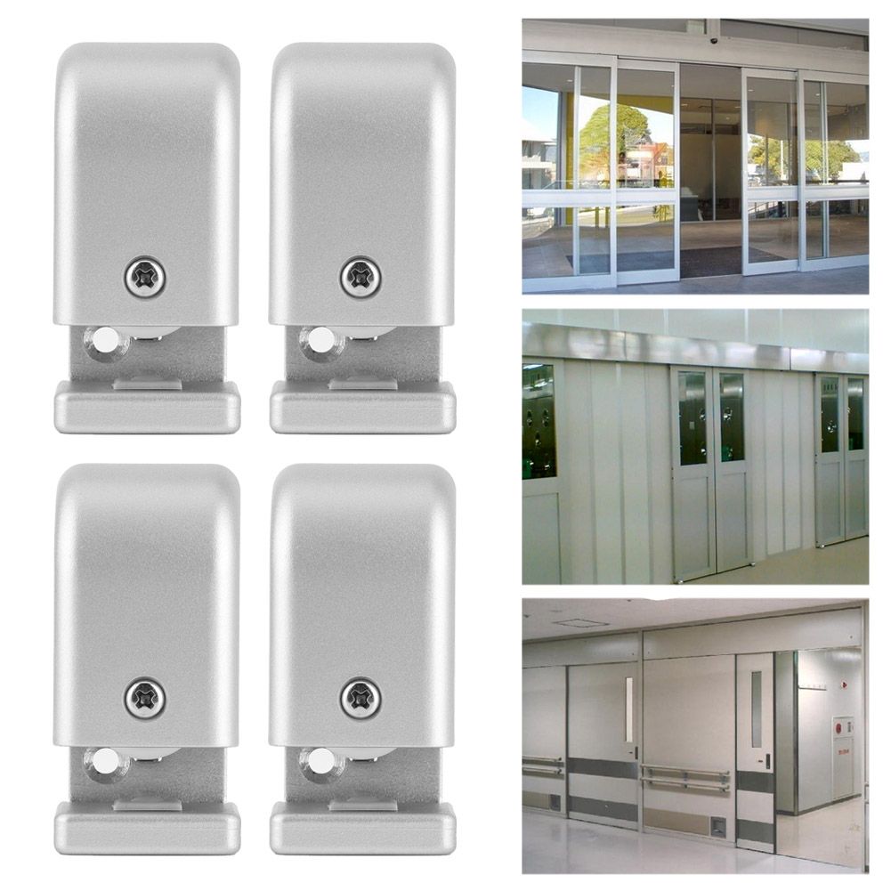 4Pcs Adjustable Sliding Door Stopper Roller Guide Hardware Accessory for view 10
