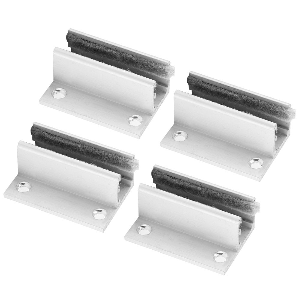 4PCS Door Floor Roller Guide Swing Stopper Positioner Adjustable Wheel for