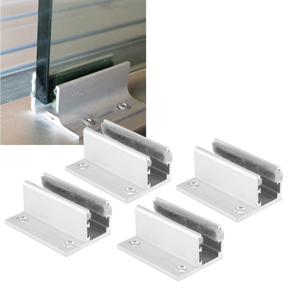 4PCS Door Floor Roller Guide Swing Stopper Positioner Adjustable Wheel for view 9