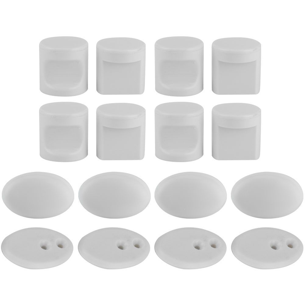 4 Set Household Shower Room Sliding Door Knob Bathroom Glass Door Handle view 2