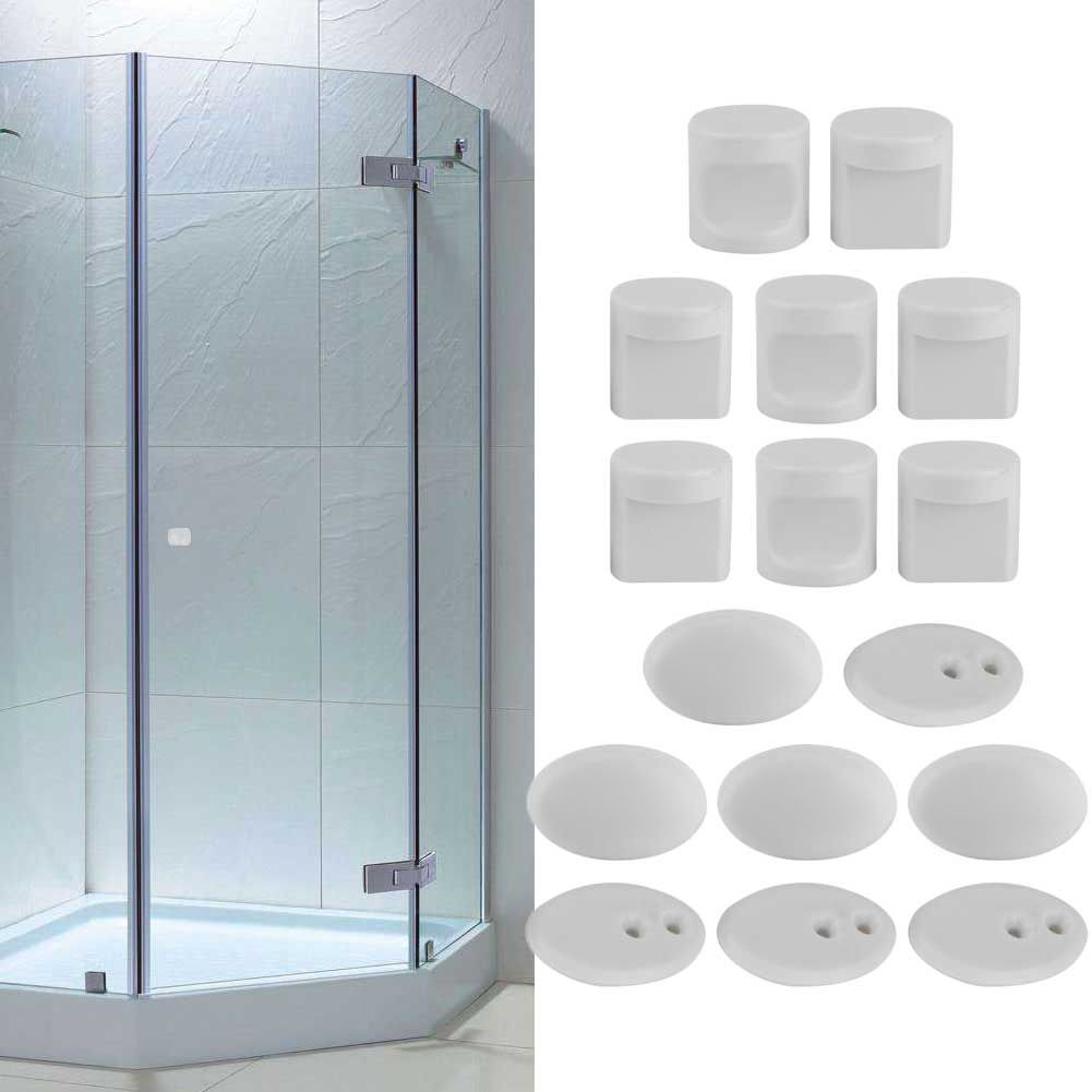 4 Set Household Shower Room Sliding Door Knob Bathroom Glass Door Handle view 10