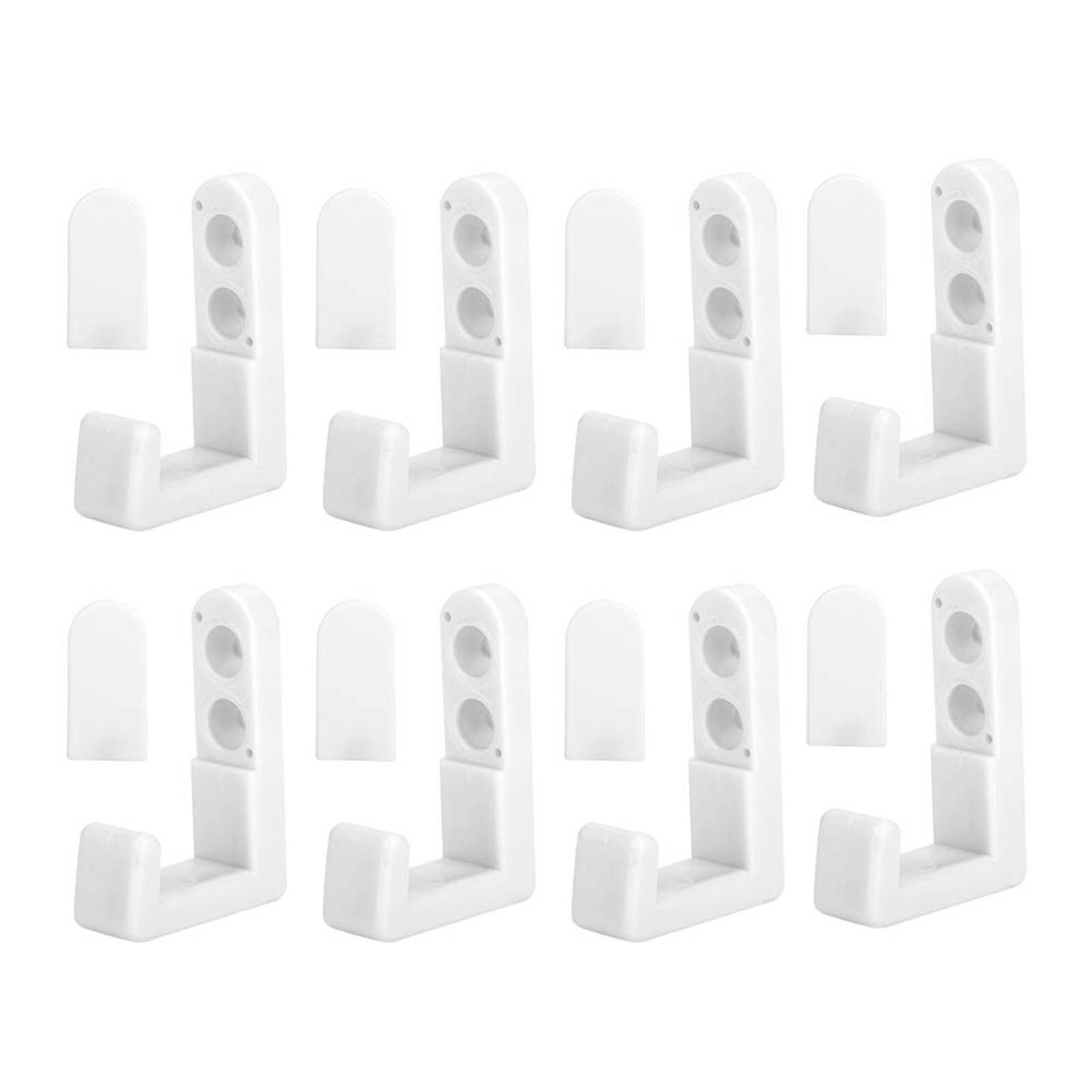 8 Set Cabinet Wall Mounted Single Robe Coat Hat Hook Towel Hanger Holder for view 6