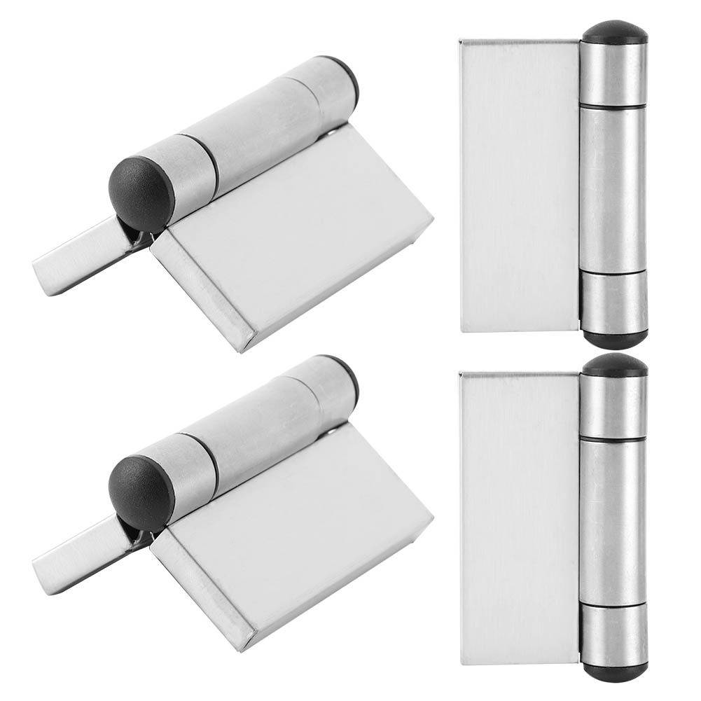 4pcs Stainless Steel Spring Hinge Automatic Closing Cabinet Wardrobe Hinge view 3
