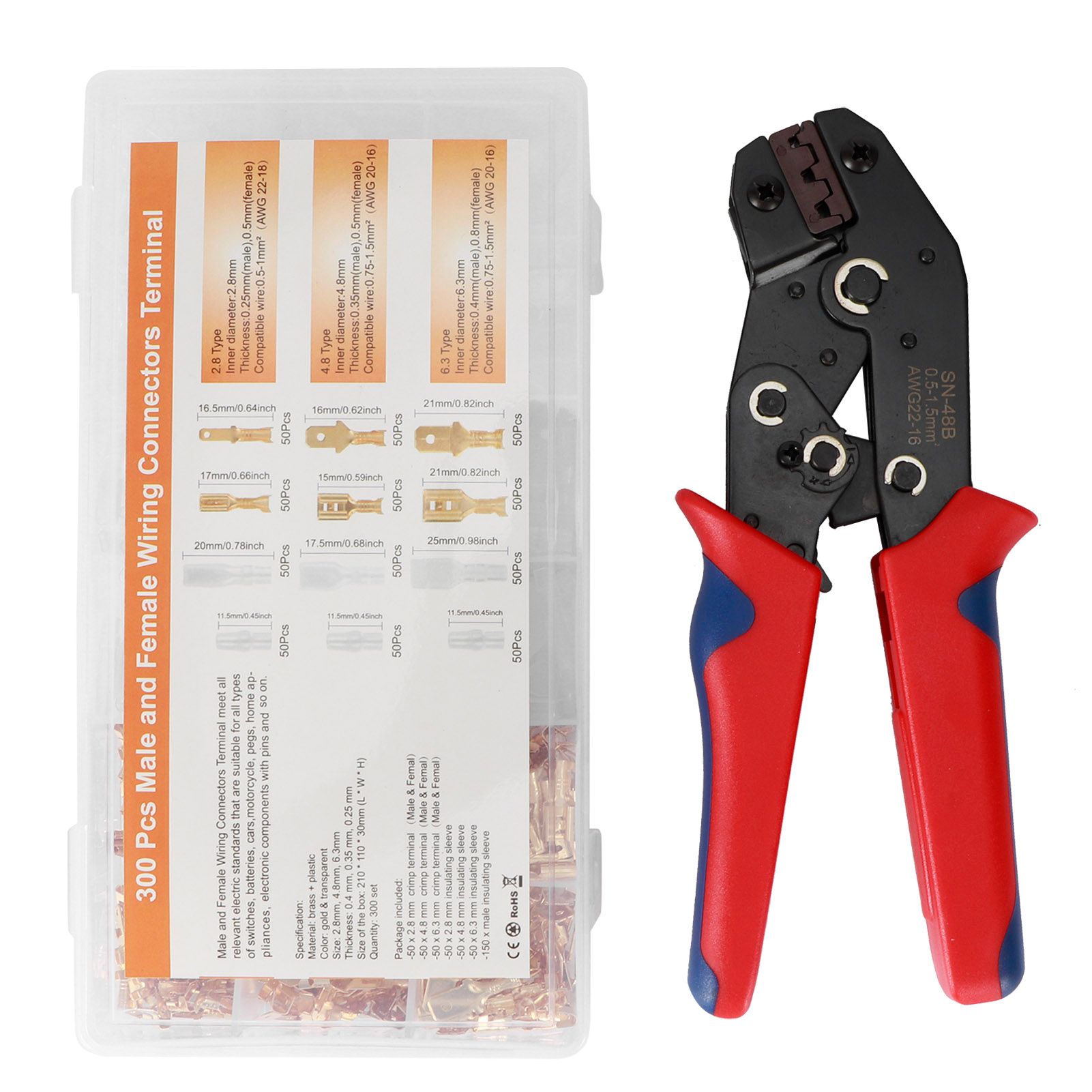 Cold Pressed Terminal Crimping Pliers Insulated Wire Crimper Tools Cable view 2