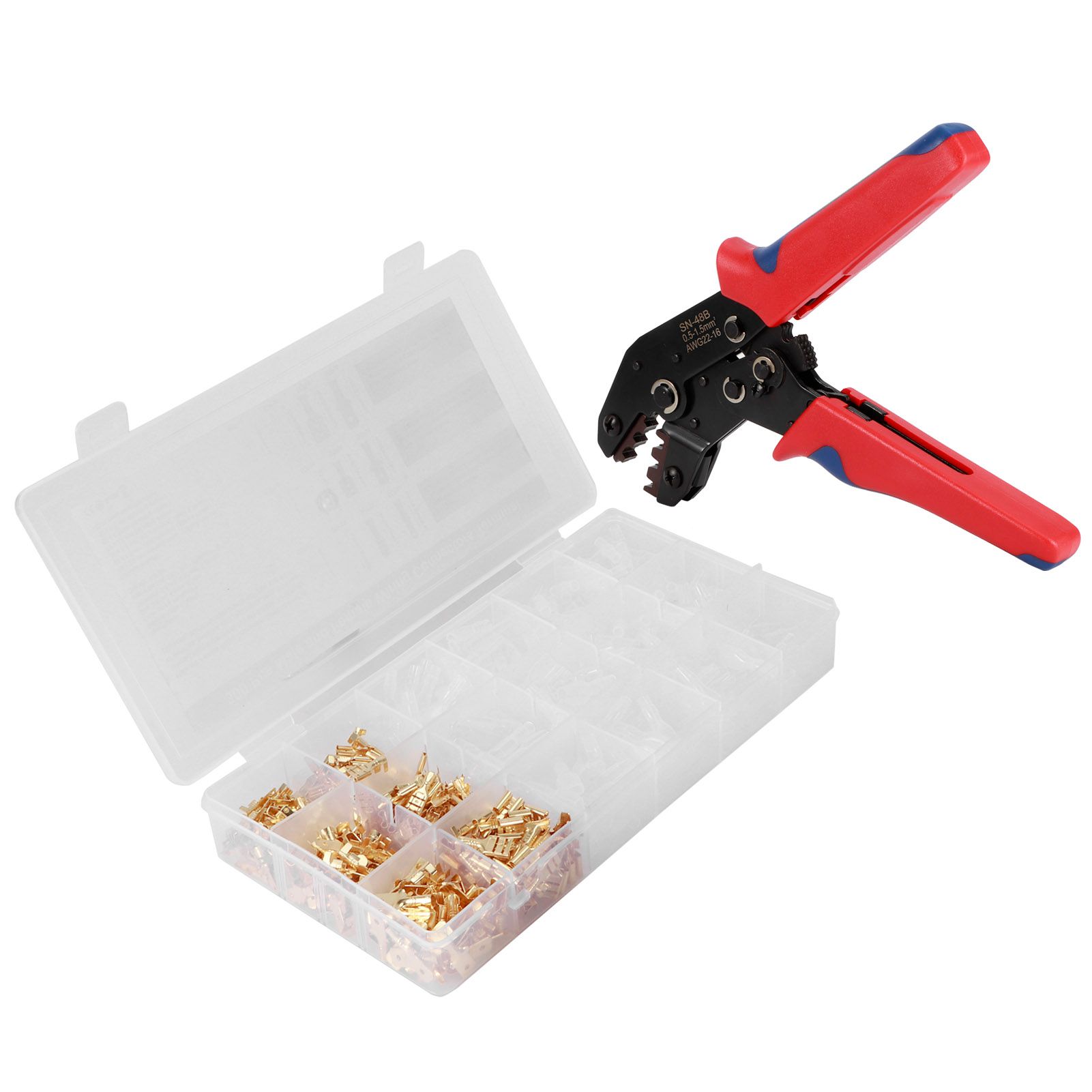 Cold Pressed Terminal Crimping Pliers Insulated Wire Crimper Tools Cable view 3