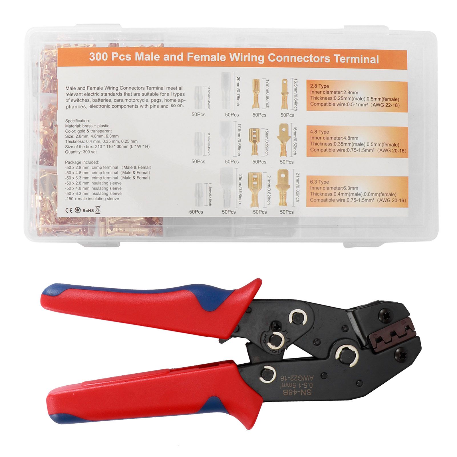 Cold Pressed Terminal Crimping Pliers Insulated Wire Crimper Tools Cable view 8