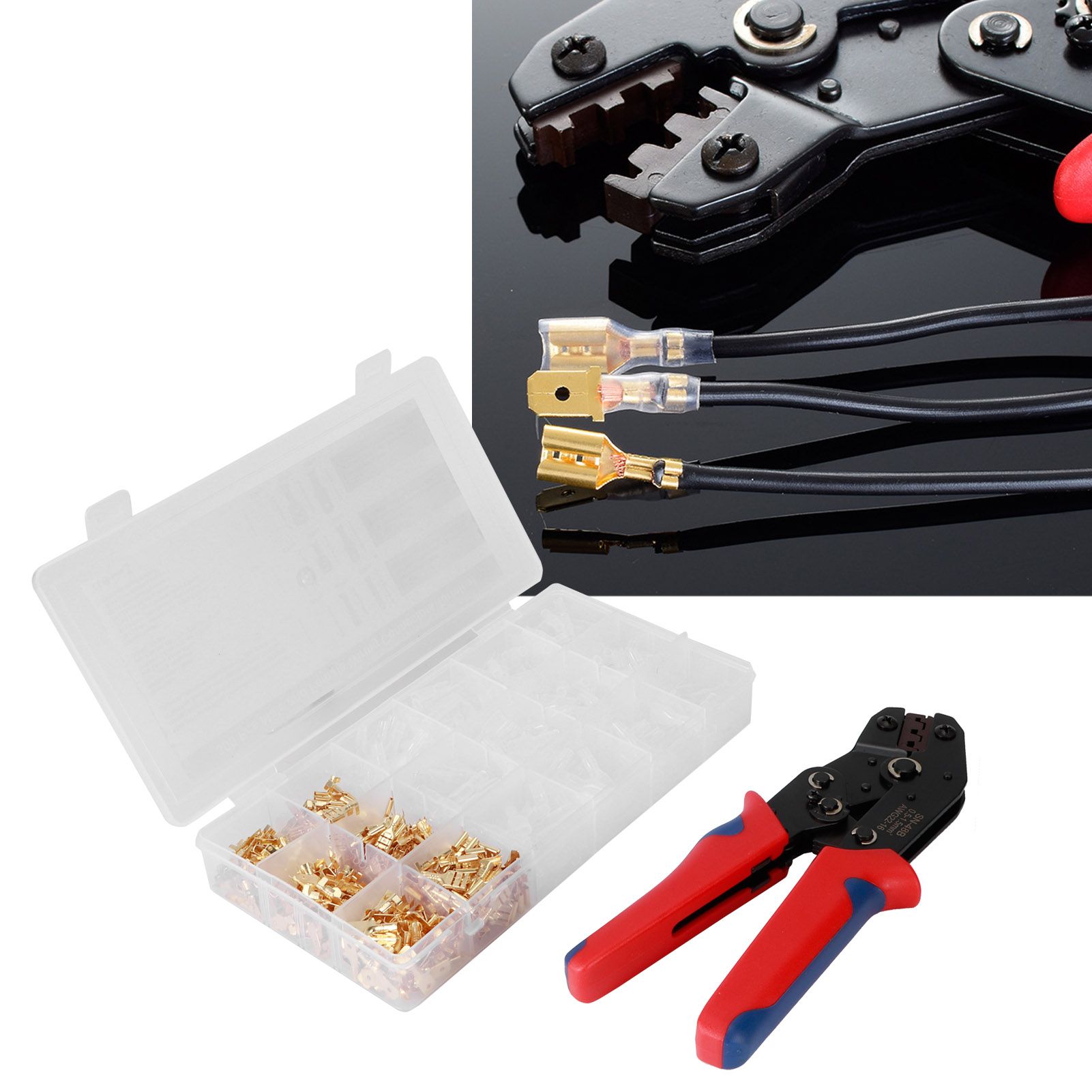 Cold Pressed Terminal Crimping Pliers Insulated Wire Crimper Tools Cable view 9