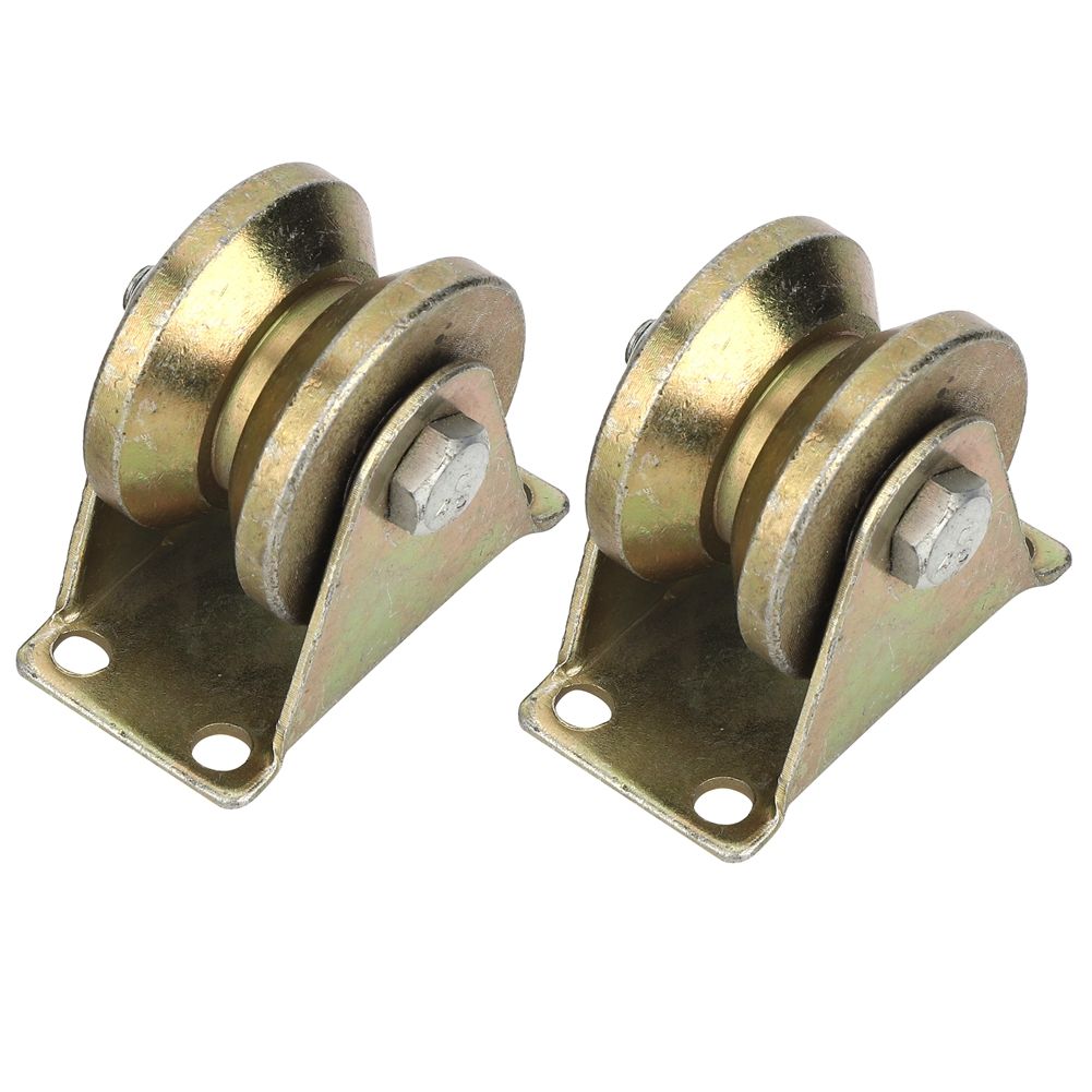 2PCS V Type Sliding Gate Roller V Groove Wheel Track Rail for Industrial view 6