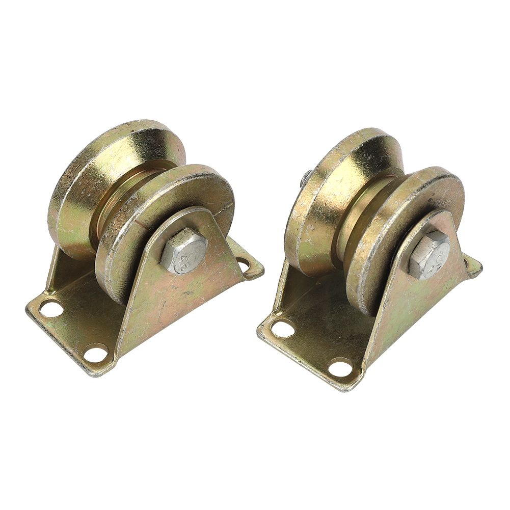 2PCS V Type Sliding Gate Roller V Groove Wheel Track Rail for Industrial view 8