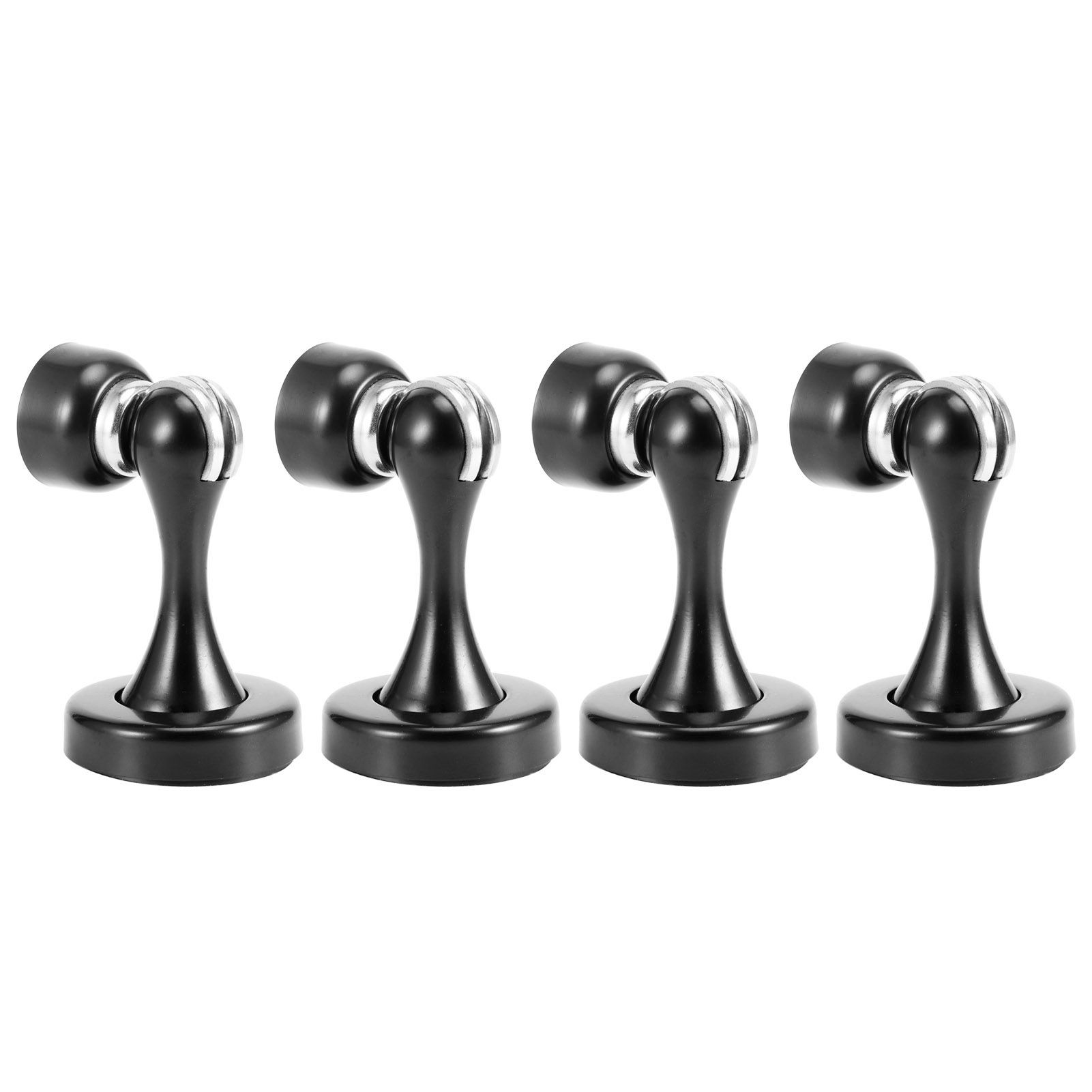 4 Set Stainless Steel Magnetic Door Stop Floor Wall Suction Door Stopper view 3