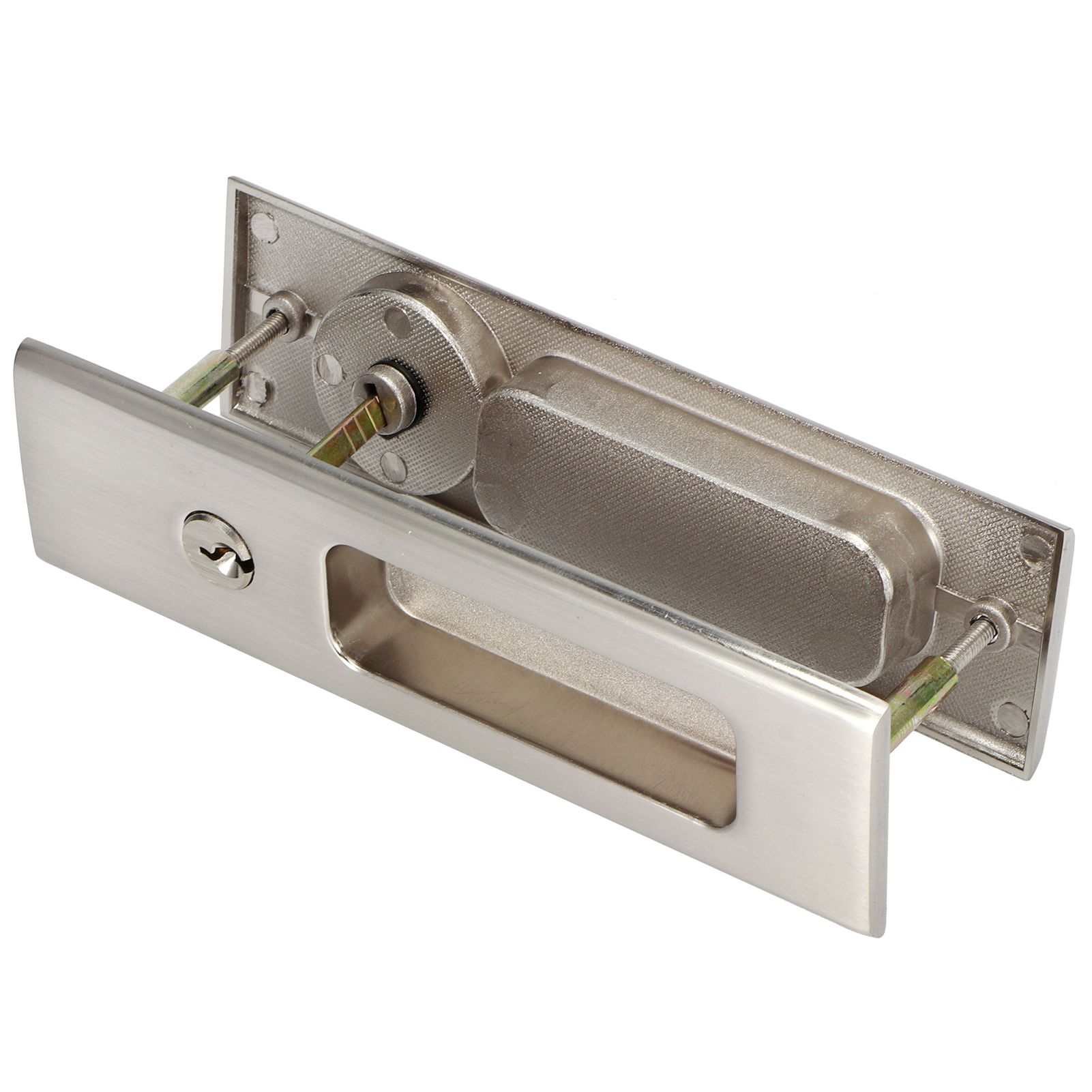 Zinc Alloy Sliding Door Lock Latch Handle Set Bathroom Balcony Cabinet Door