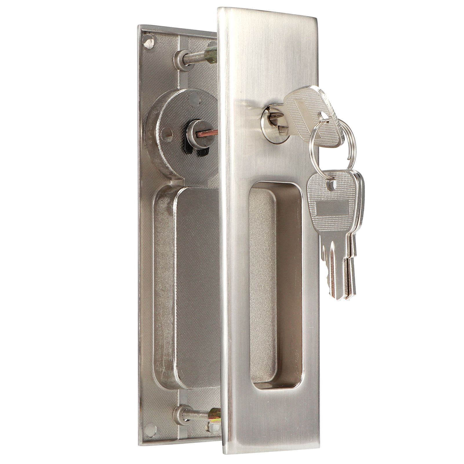 Zinc Alloy Sliding Door Lock Latch Handle Set Bathroom Balcony Cabinet Door view 3
