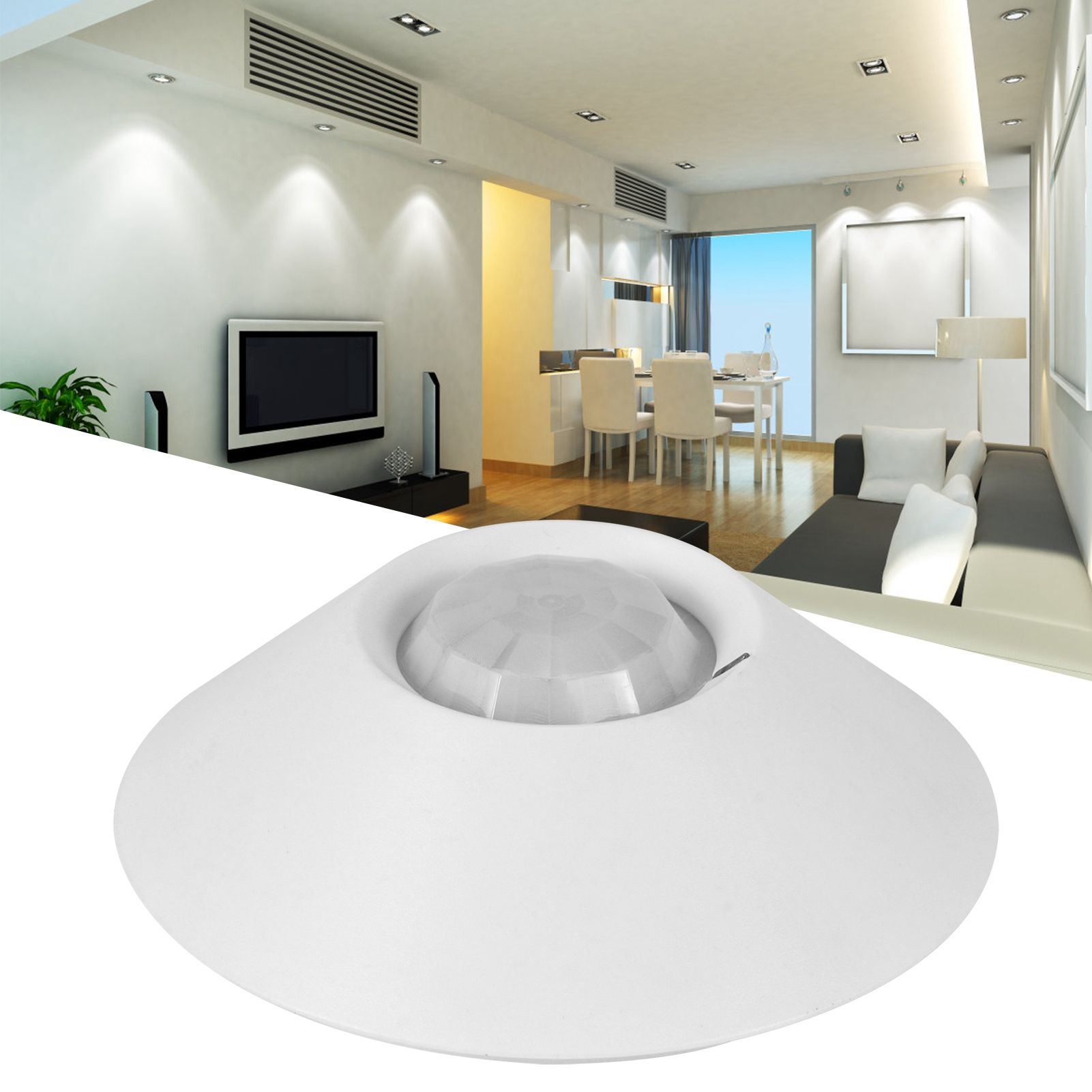 Ceiling Type Anti Theft Wired Infrared Motion Detector with Red LED Alarm for view 9