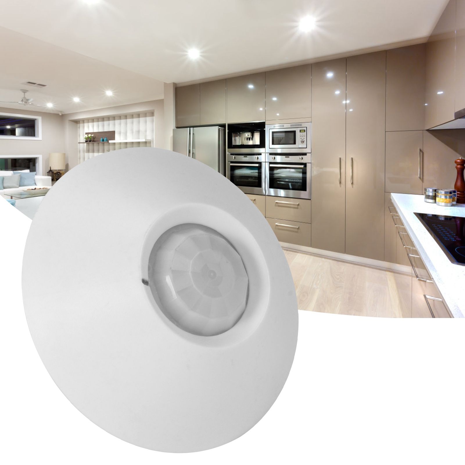 Ceiling Type Anti Theft Wired Infrared Motion Detector with Red LED Alarm for view 10