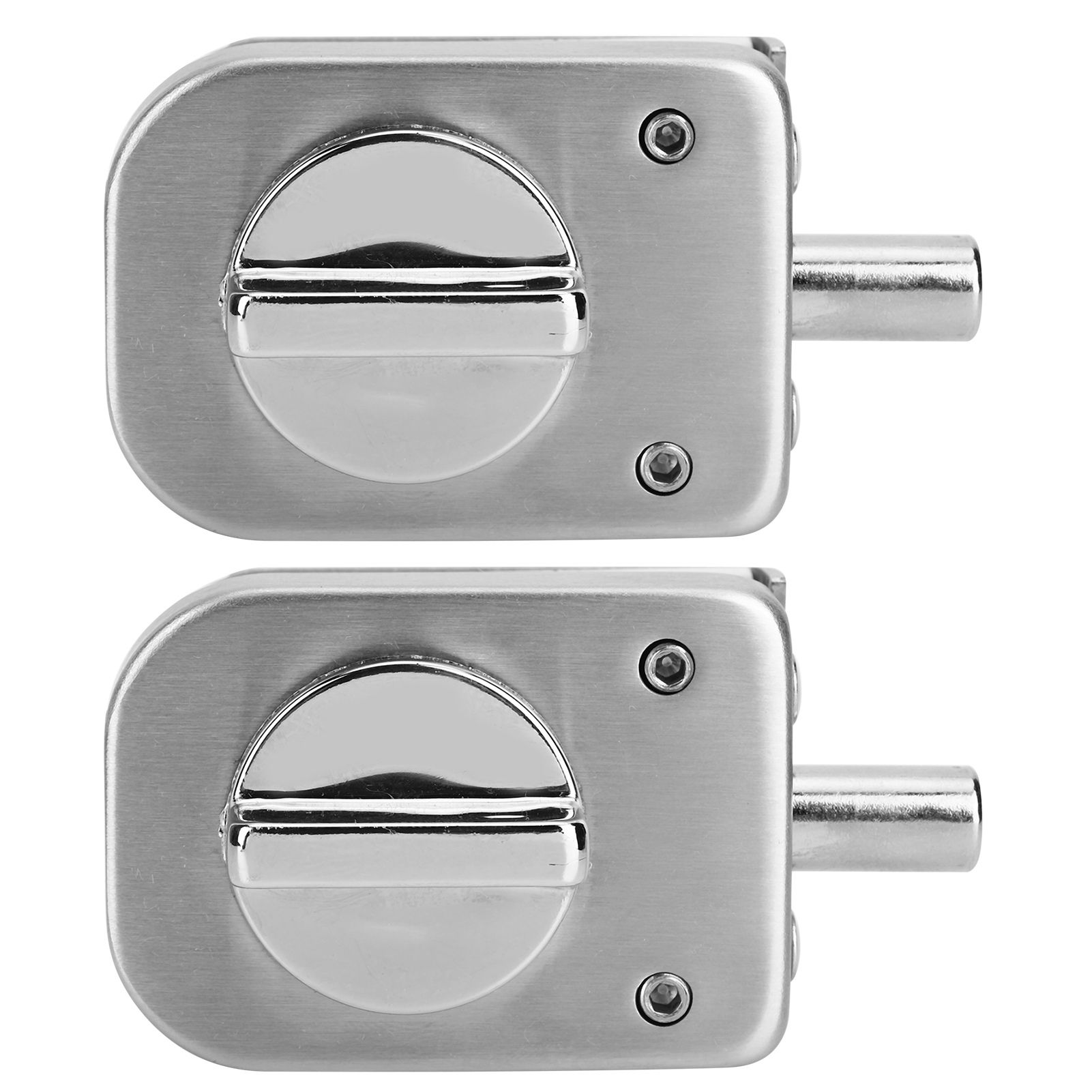 2 Set Stainless Steel Cabinet Door Latch Lock Bolts for Bathroom Toilet Shop view 6