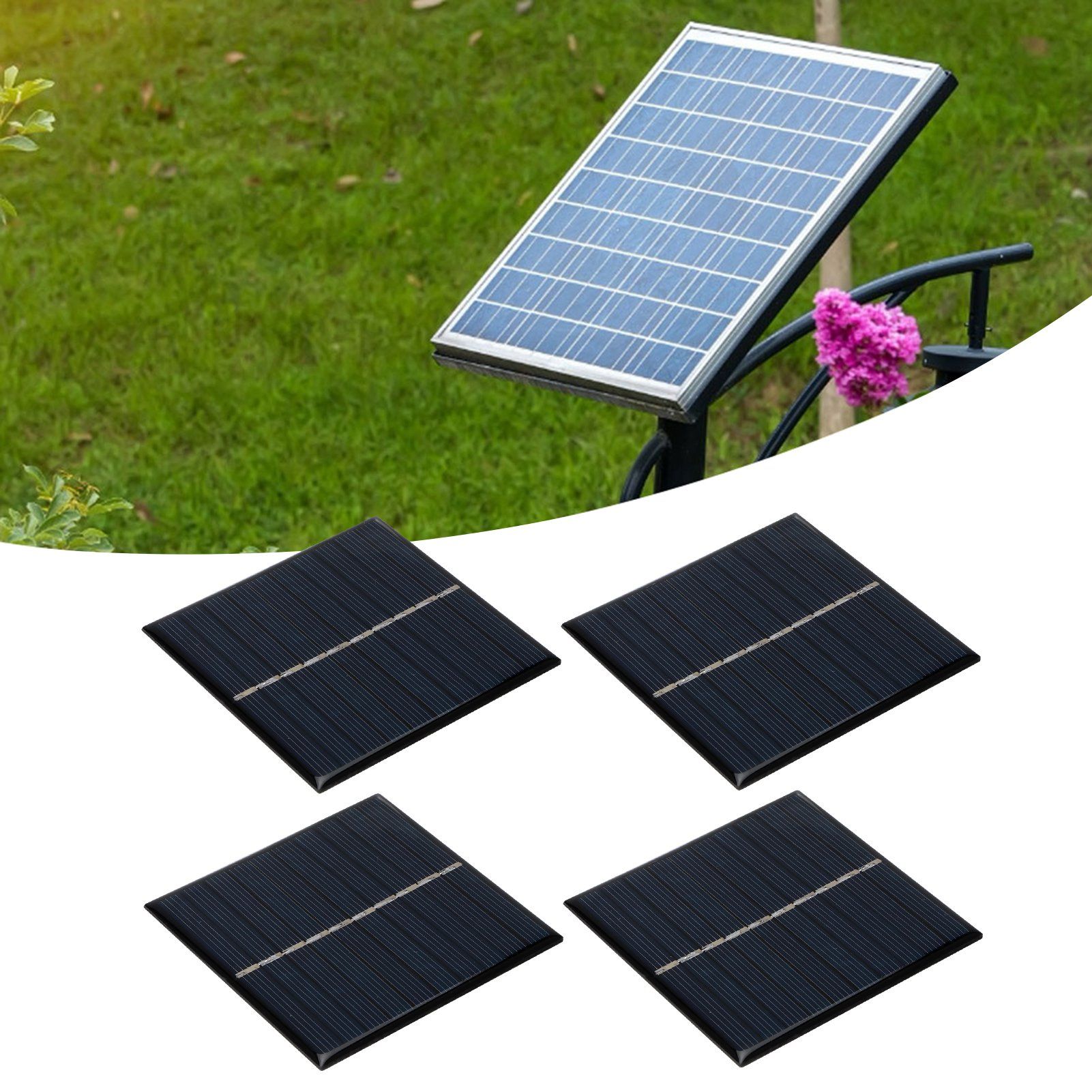 4Pcs Mini 0.8W 5V Solar Panel Module System for Home DIY Projects Toys Battery view 9