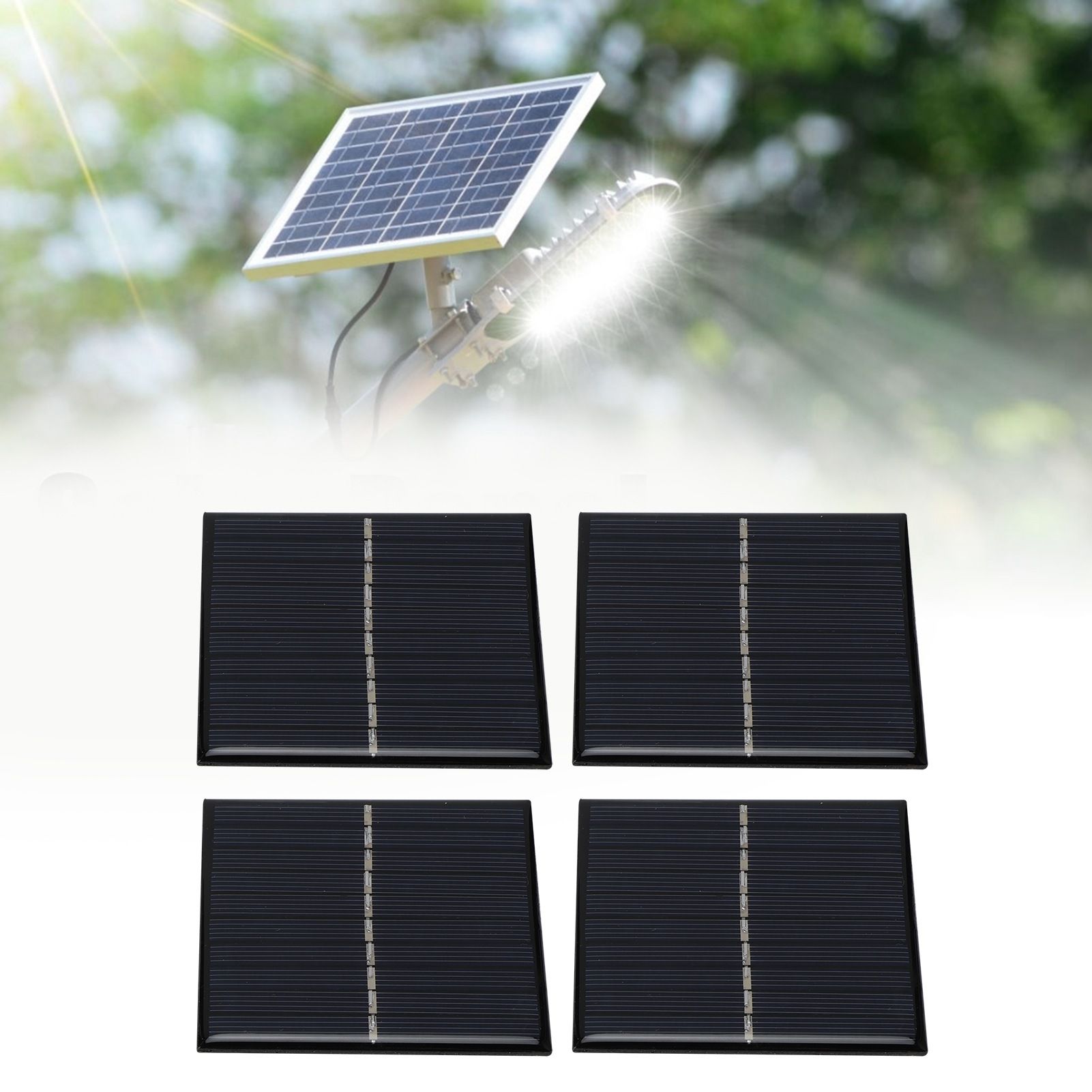 4Pcs Mini 0.8W 5V Solar Panel Module System for Home DIY Projects Toys Battery view 10