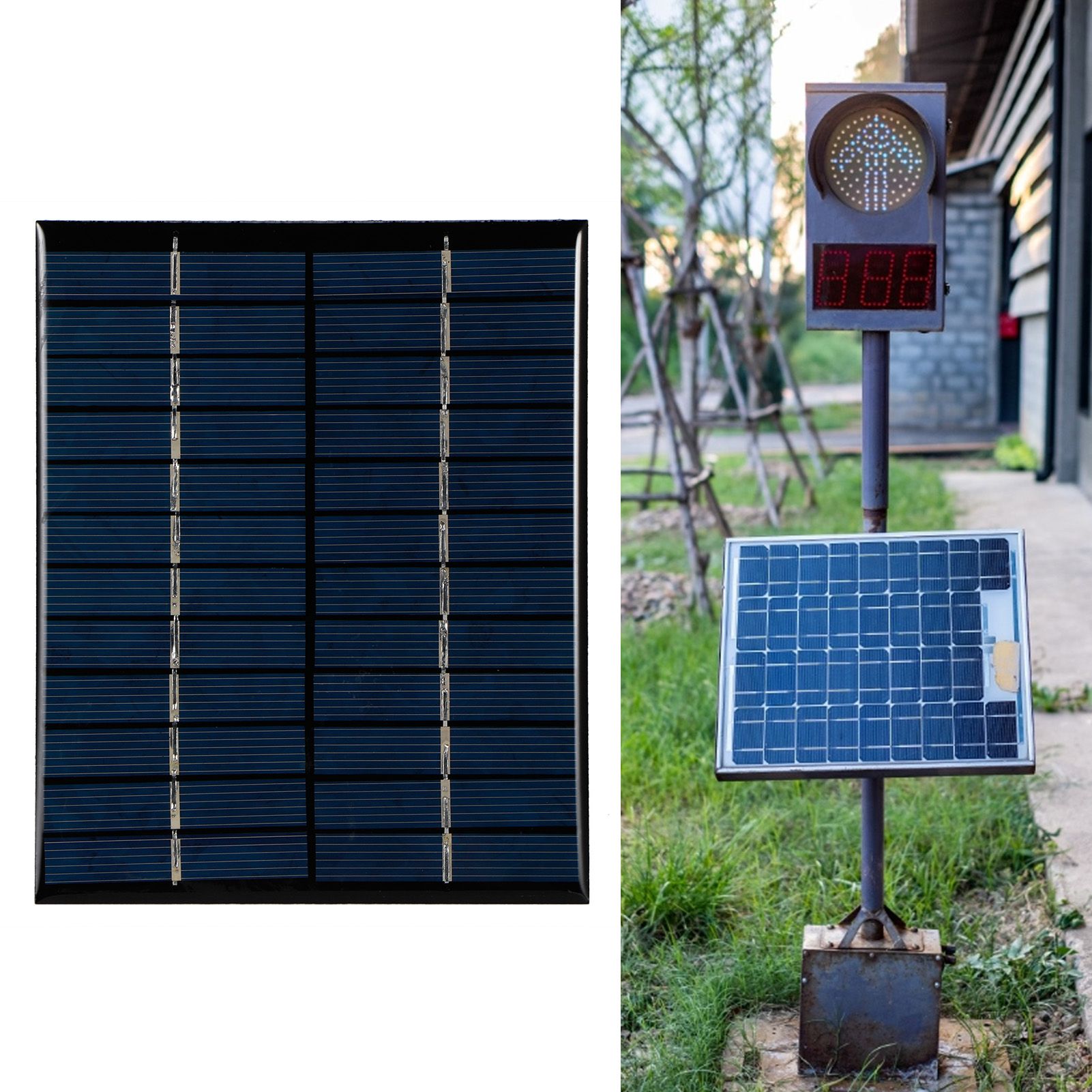 2W 12V DIY Polycrystalline Silicon Solar Panel Module for Solar Light Science view 9