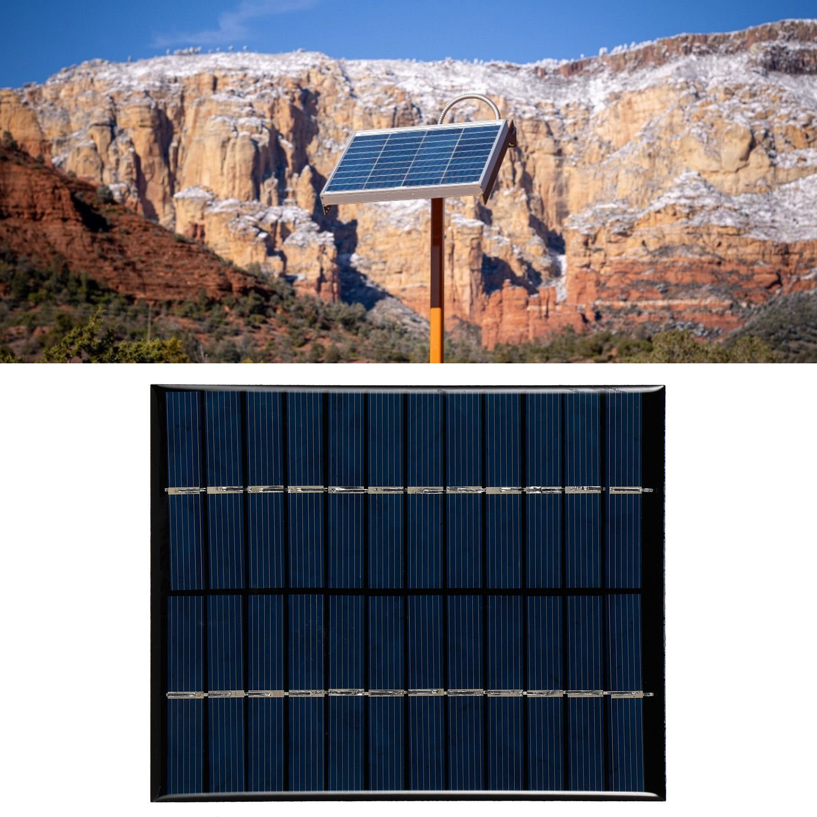 2W 12V DIY Polycrystalline Silicon Solar Panel Module for Solar Light Science view 10