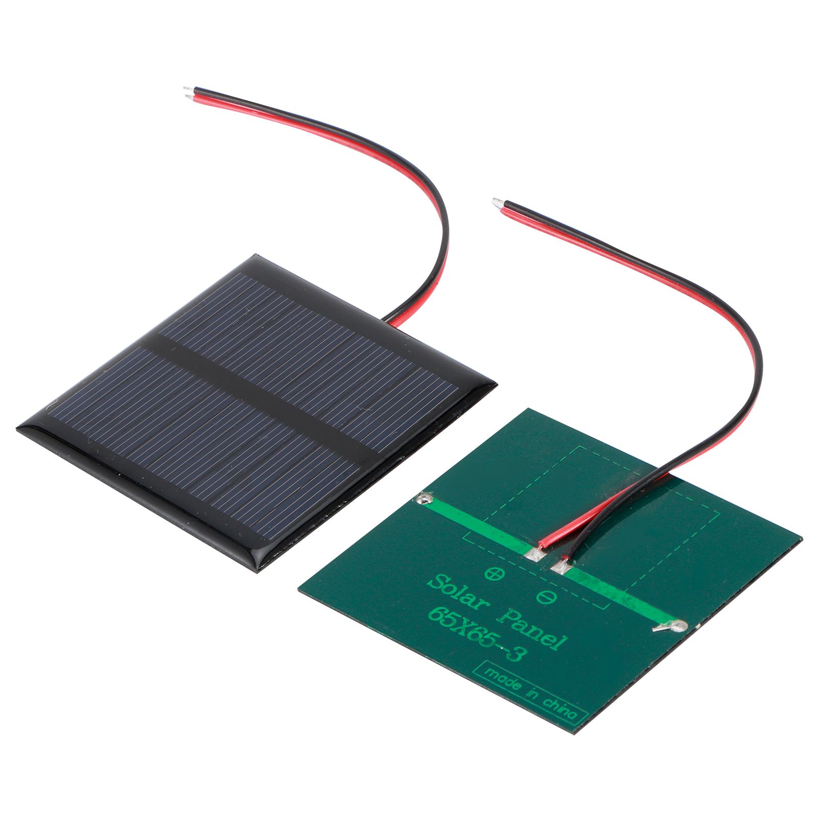 2Pcs 5.5V 0.6W Wired Solar Panel Multifunctional Portable Mini Solar Board view 3