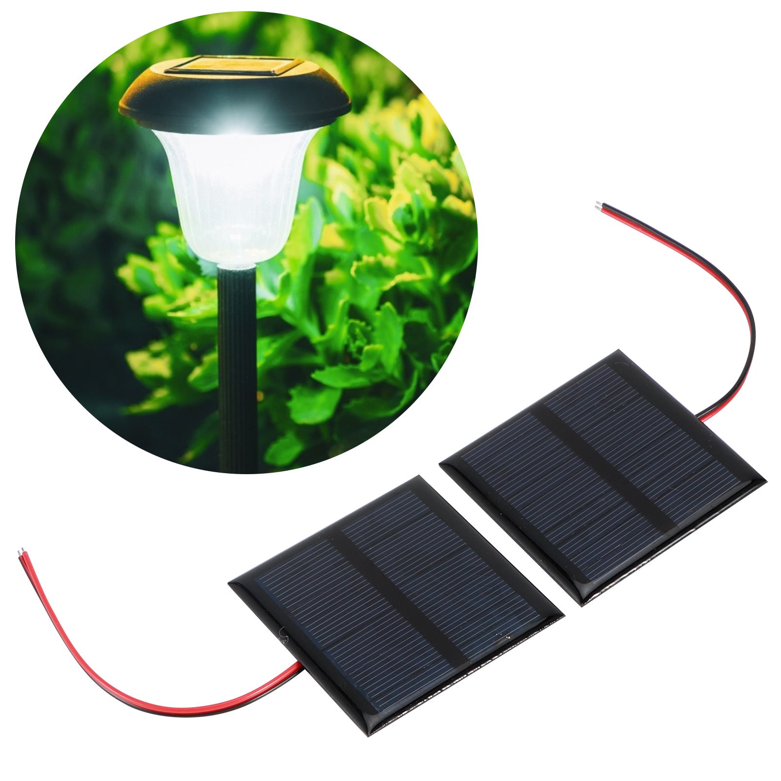 2Pcs 5.5V 0.6W Wired Solar Panel Multifunctional Portable Mini Solar Board view 10