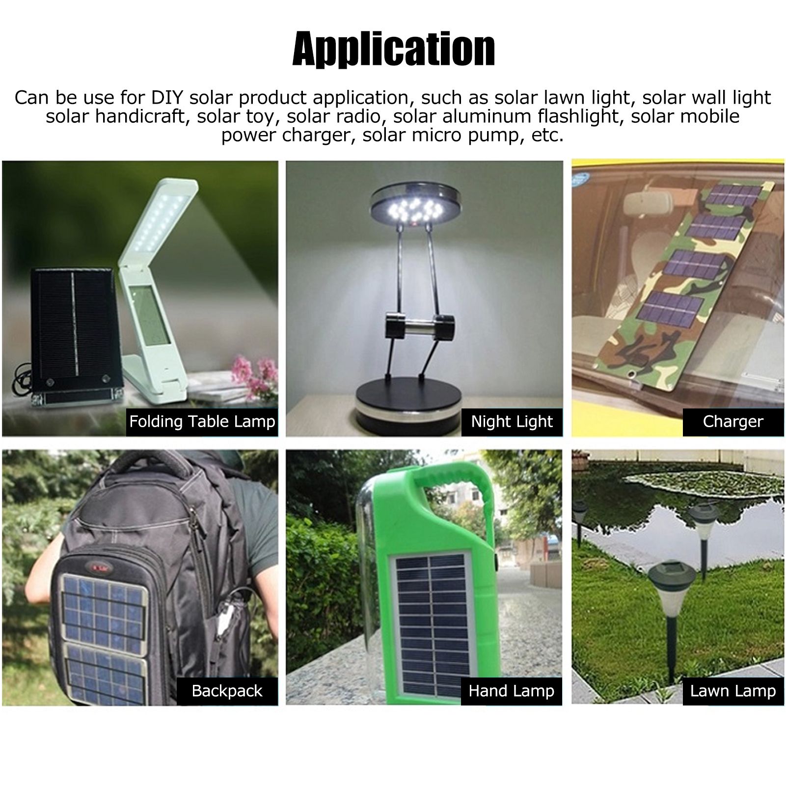 2Pcs 5.5V 0.6W Wired Solar Panel Multifunctional Portable Mini Solar Board view 12