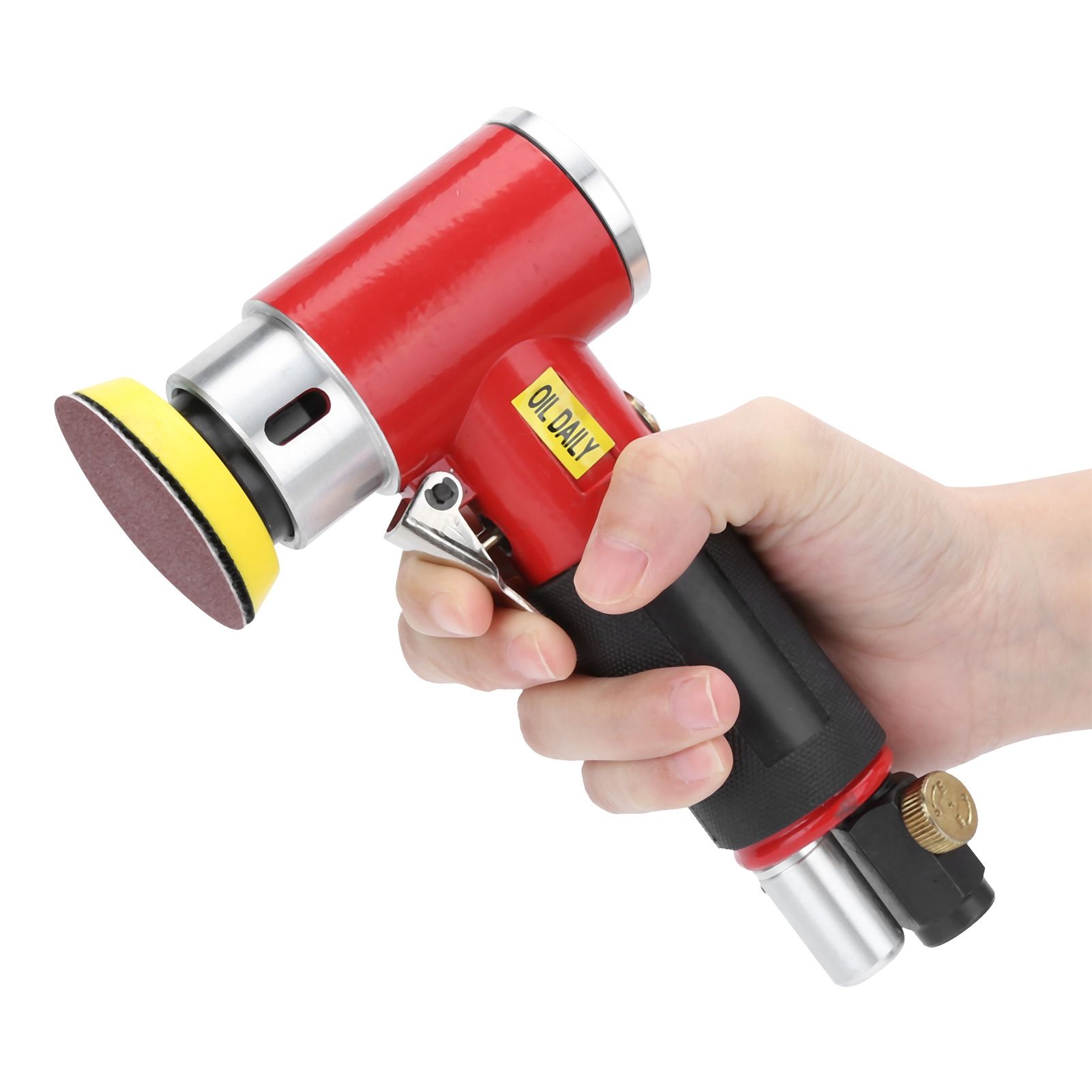 Mini Pneumatic Air Sander Eccentric Grinder Polishing Machine with Sandpapers view 6