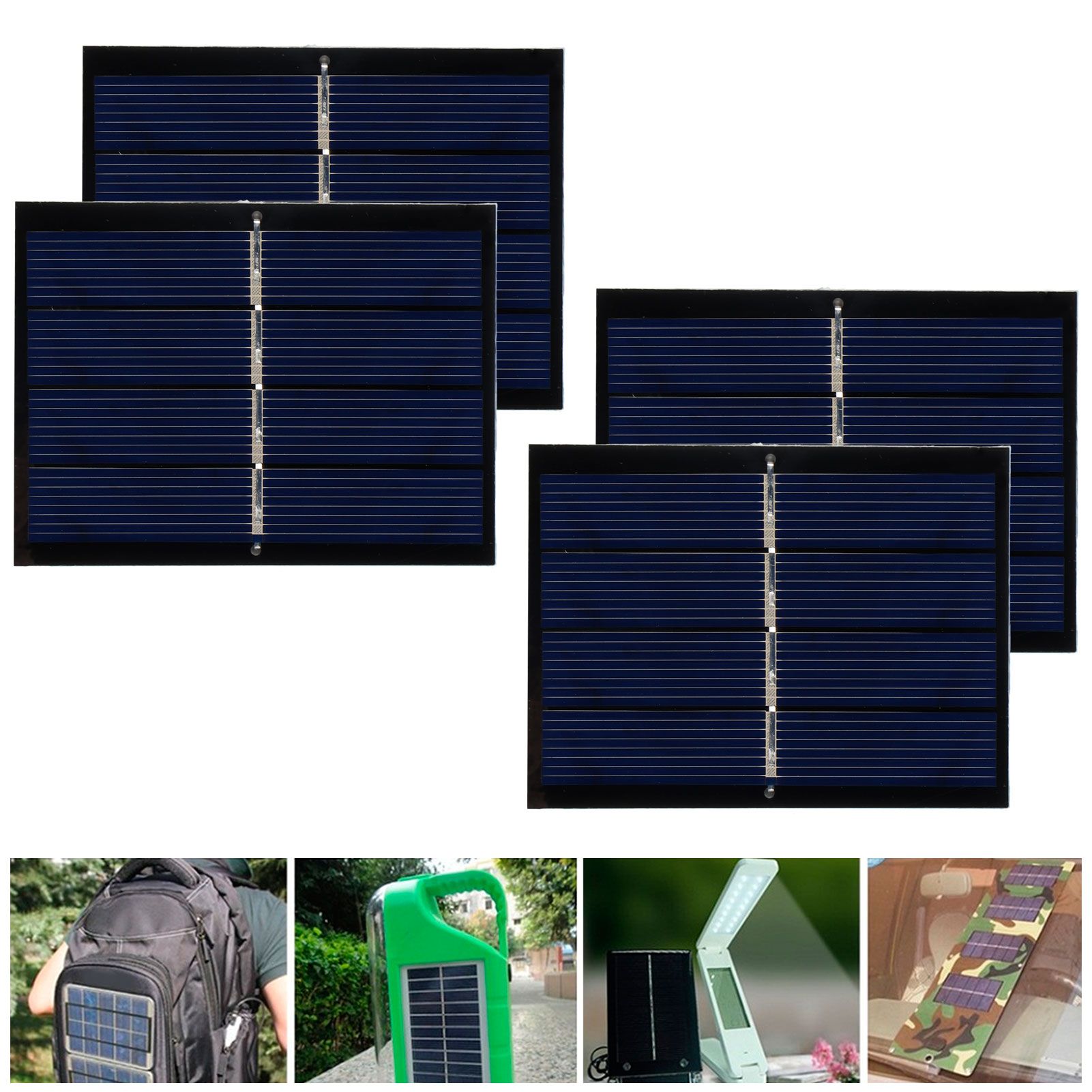 4Pcs 0.65W 2V DIY Solar Panel Module System for Solar Toy Light Battery view 9