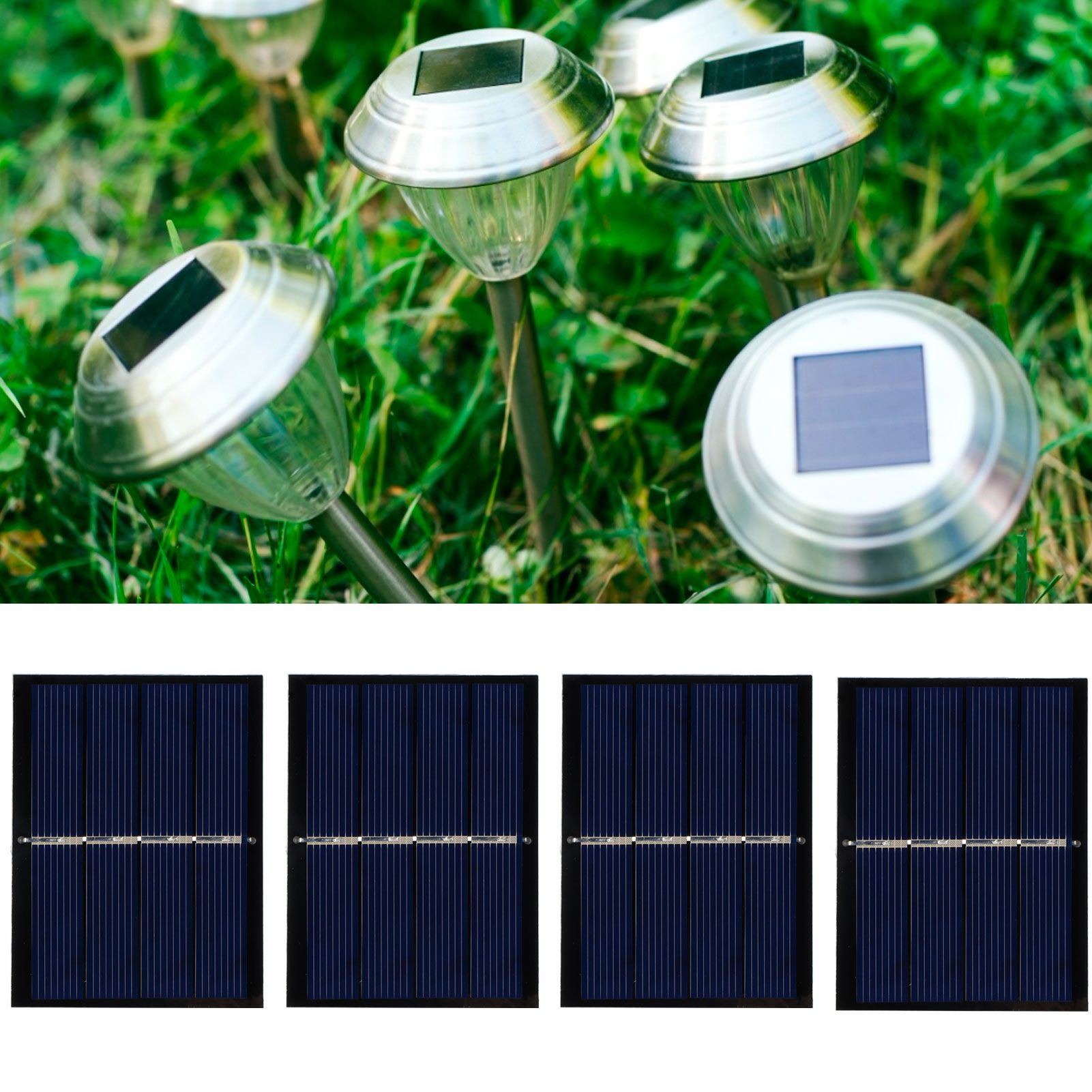 4Pcs 0.65W 2V DIY Solar Panel Module System for Solar Toy Light Battery view 10