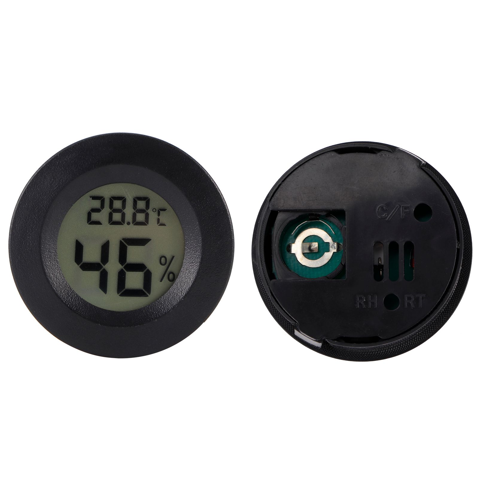 2PCS Mini Digital LCD Thermometer Hygrometer Round Shape Temperature Humidity view 6