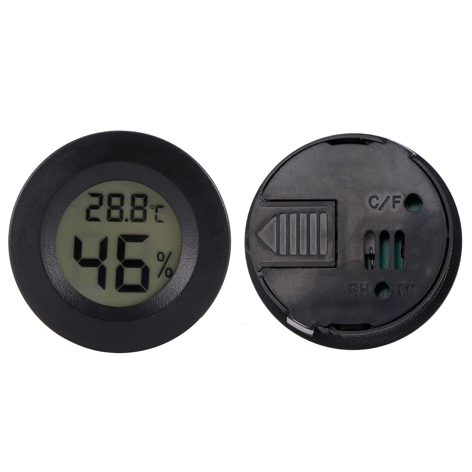 2PCS Mini Digital LCD Thermometer Hygrometer Round Shape Temperature Humidity view 8