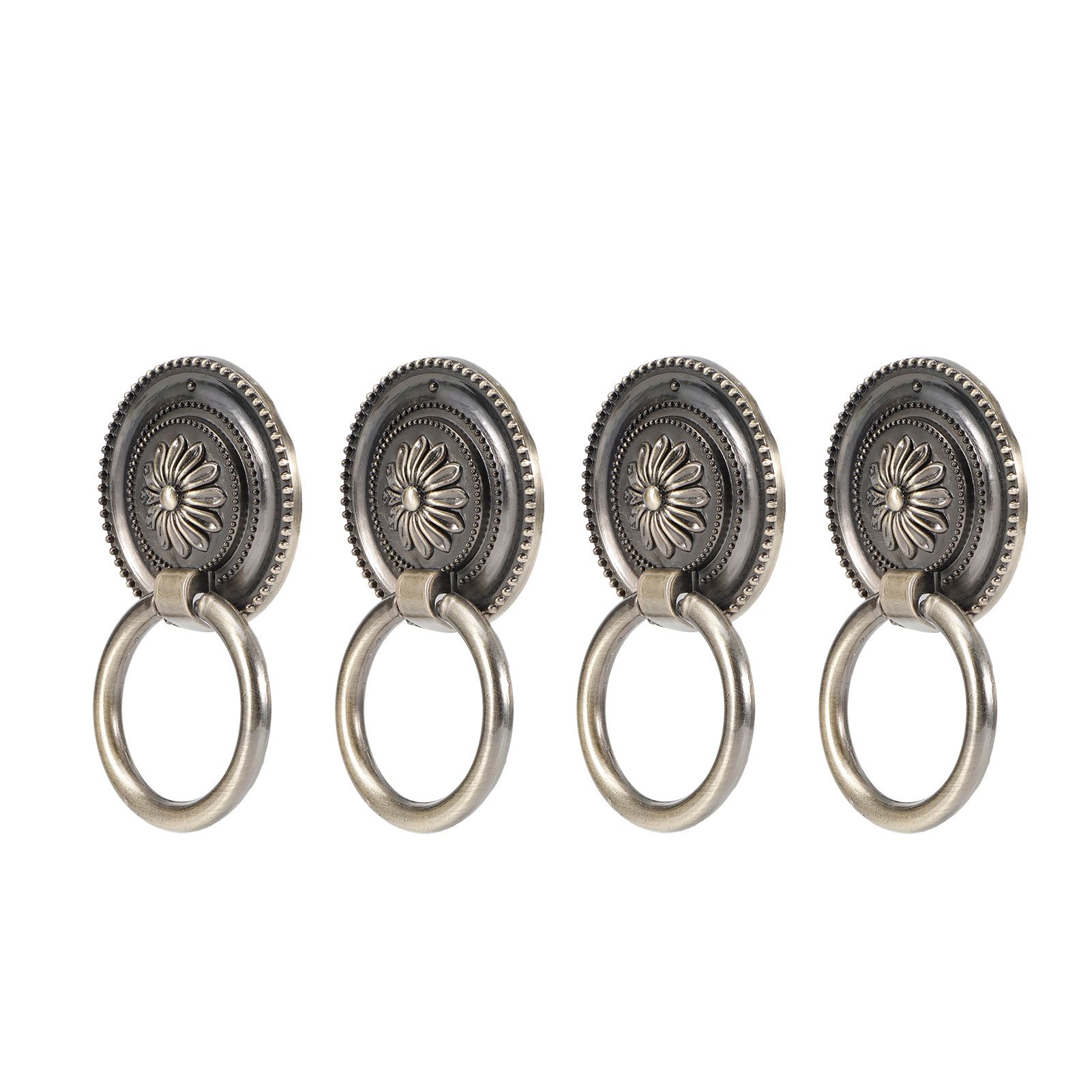 4Pcs Door Ring Knocker Antique Zinc Alloy Drawer Closet Cabinet Handles view 6