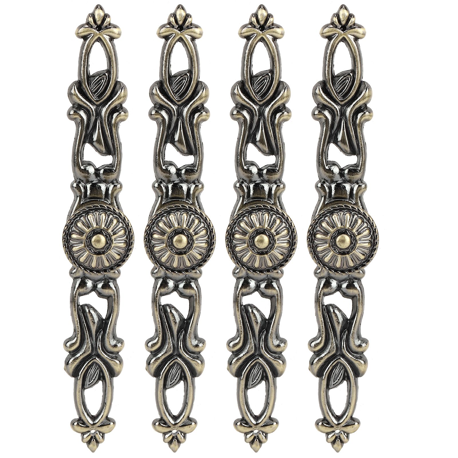 4 Sets Bronze Round Handles Cabinet Single Hole Pulls Furniture Hardware Parts view 3