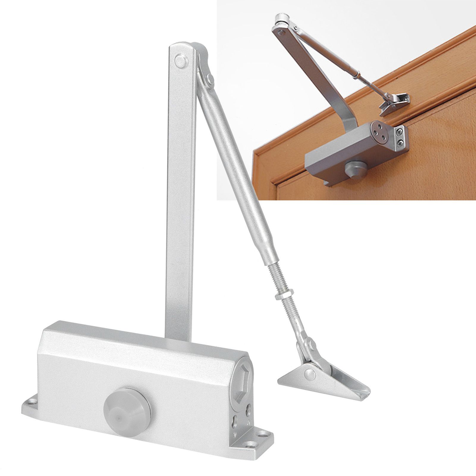 Door Closers Hydraulic Buffer Door Stopper Automatic 180 Degrees Positioning view 9