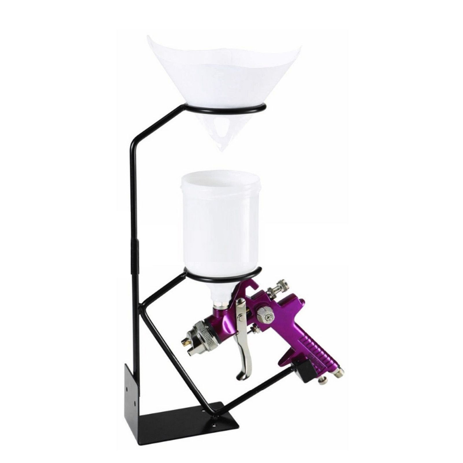 Spray Gun Holder Painting Sprayers Fixed Storage Stand with Strainer Rack view 9