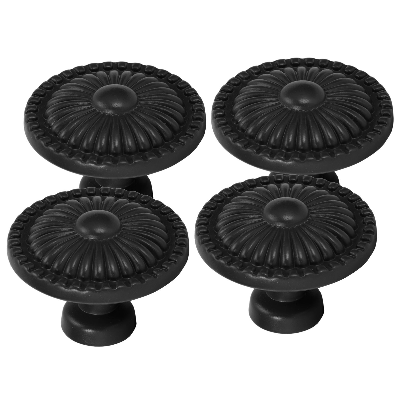 4 Sets Zinc Alloy Handle Single Hole Round Doorknob for Wardrobe Kitchen view 3