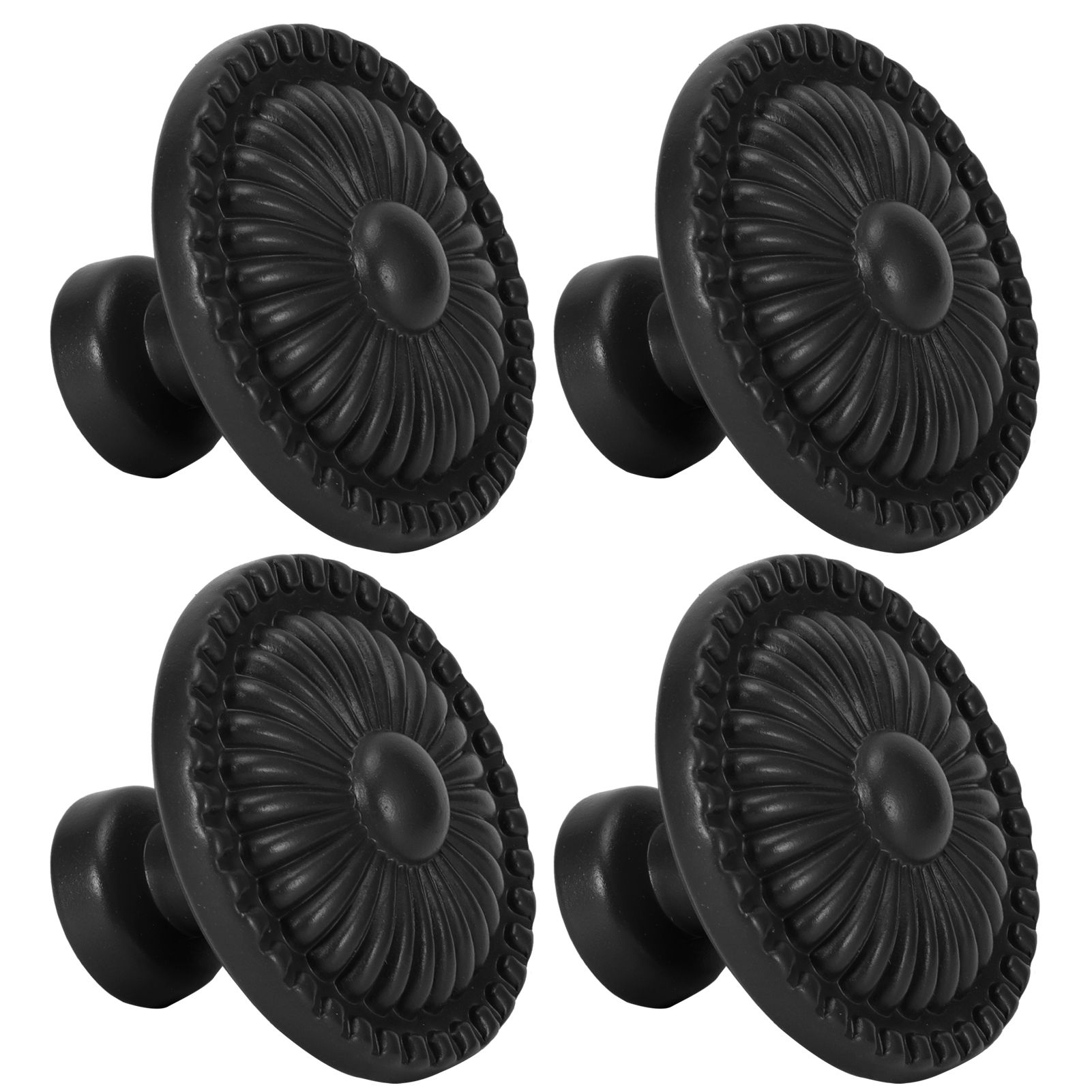 4 Sets Zinc Alloy Handle Single Hole Round Doorknob for Wardrobe Kitchen view 6