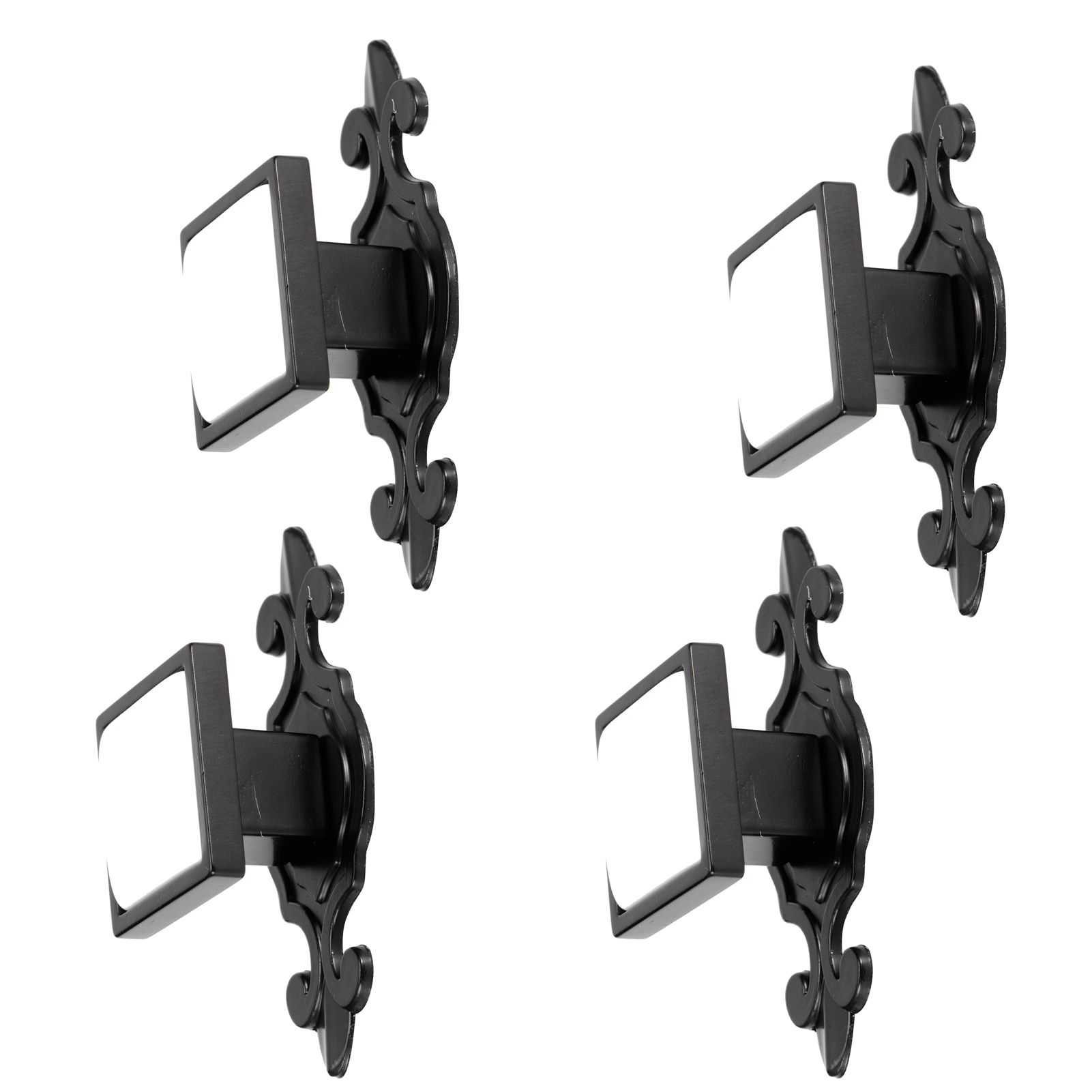 4 Sets Ceramic Zinc Alloy Handle Wardrobe Drawer Pulls Bright Chrome Furniture view 5