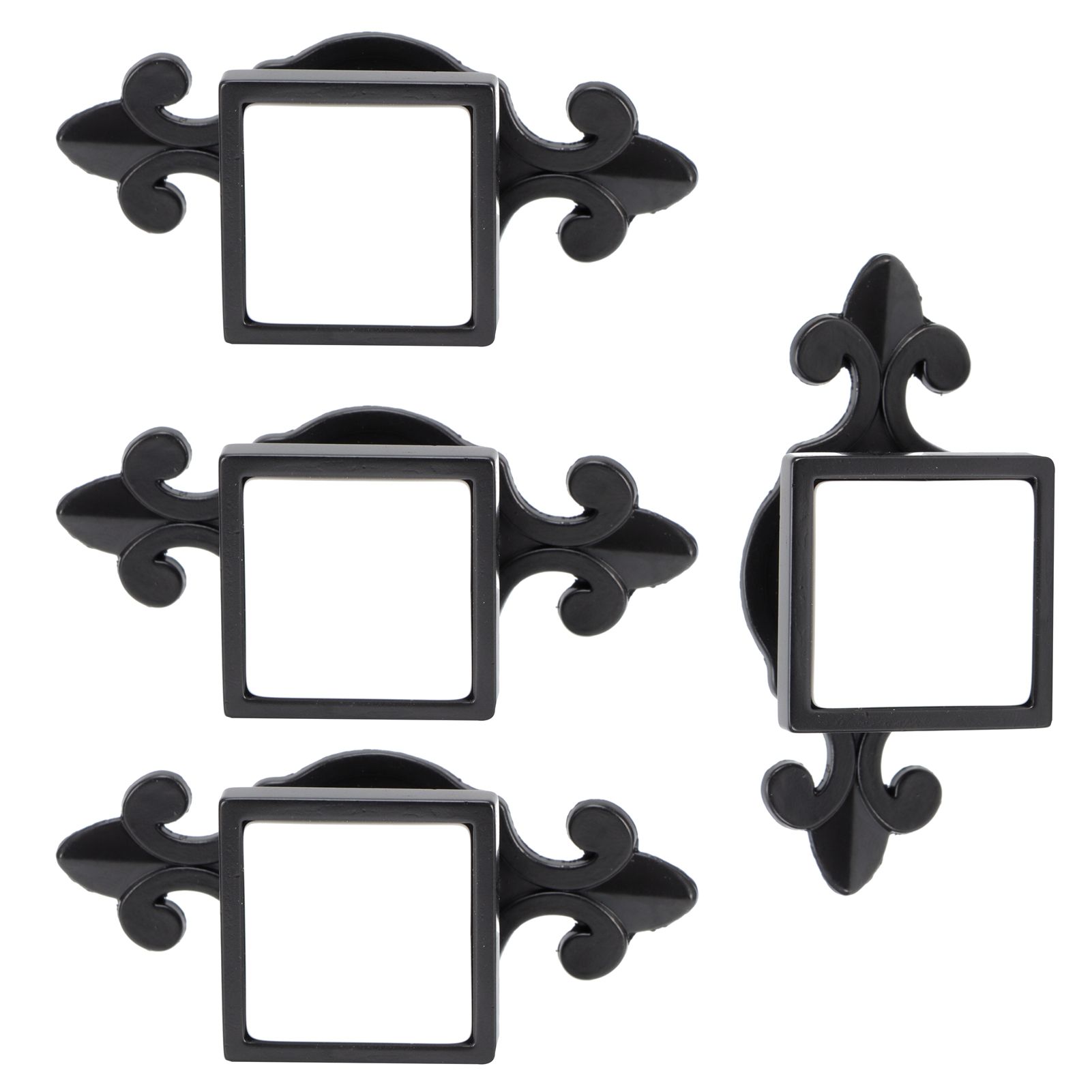 4 Sets Ceramic Zinc Alloy Handle Wardrobe Drawer Pulls Bright Chrome Furniture view 6