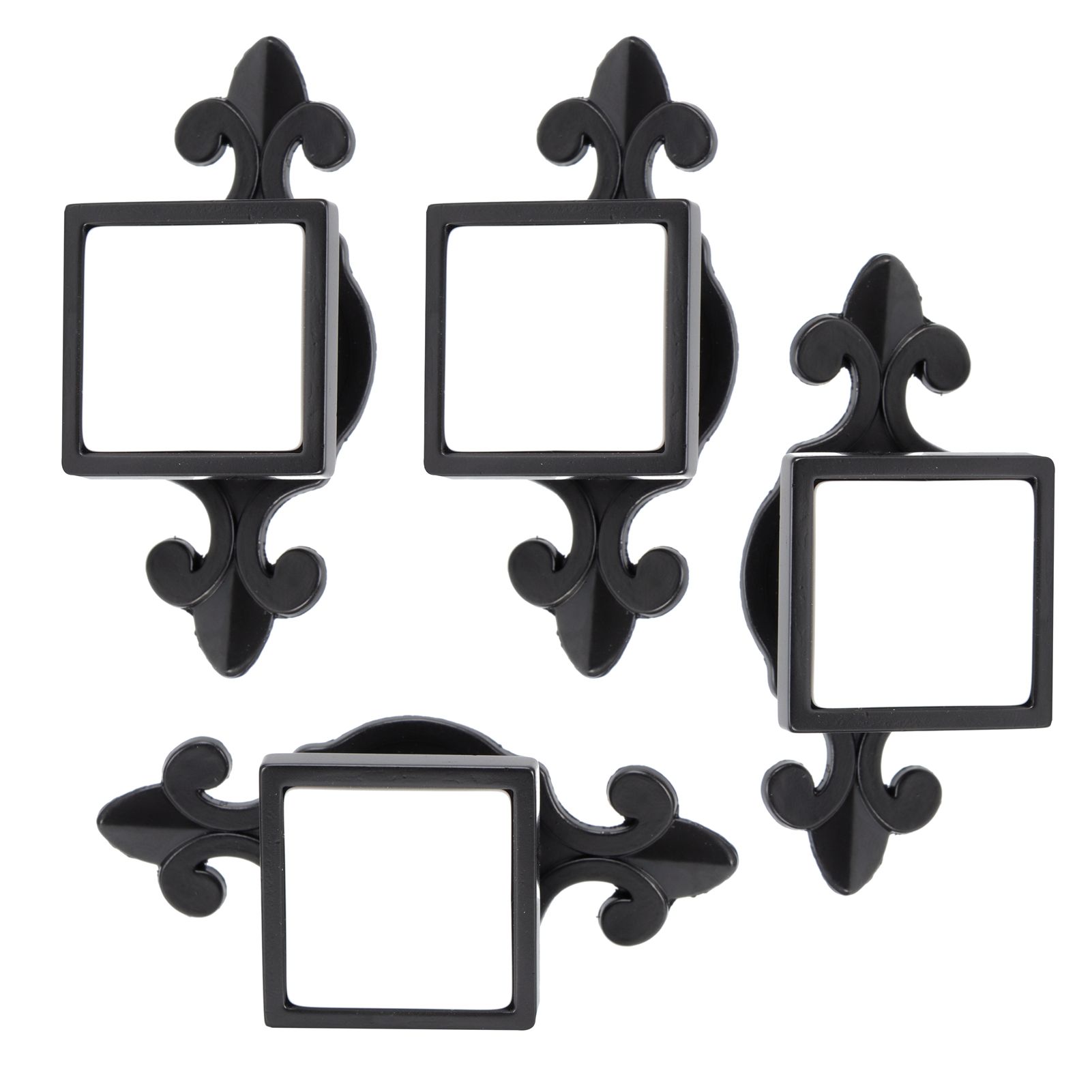 4 Sets Ceramic Zinc Alloy Handle Wardrobe Drawer Pulls Bright Chrome Furniture view 7