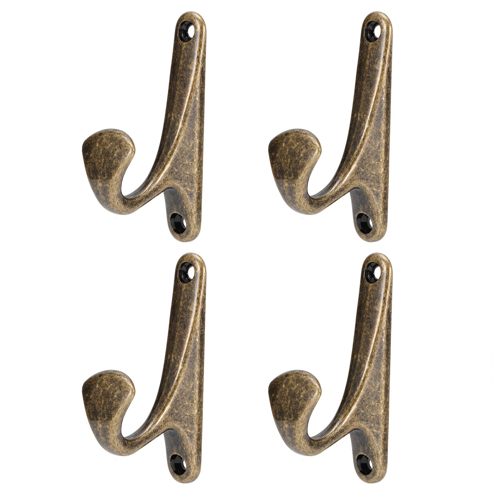 4 Sets Clothes Hook Zinc Alloy WallMounted Towel Hat Coat Hanger Home view 3