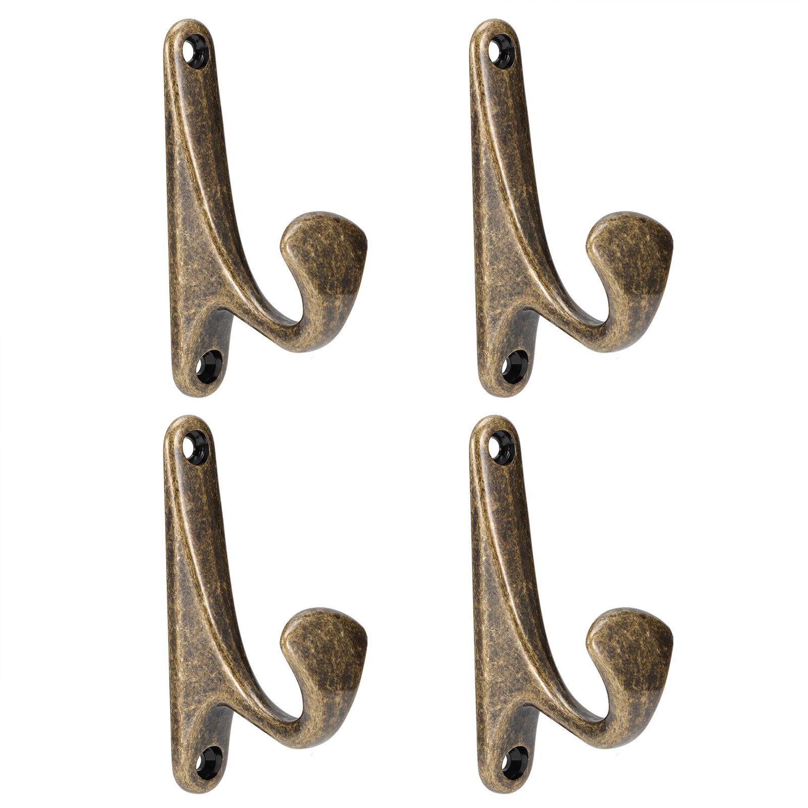 4 Sets Clothes Hook Zinc Alloy WallMounted Towel Hat Coat Hanger Home view 8