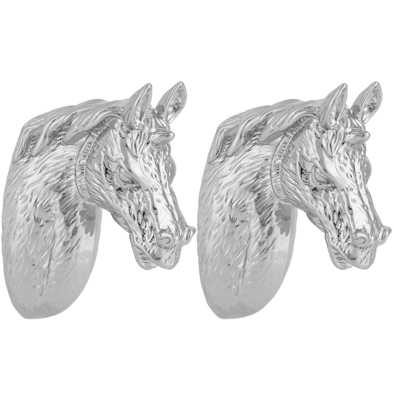 2 Sets Modern Stylish Cabinet Handles Horse Head Pull Kitchen Wardrobe Drawer view 4