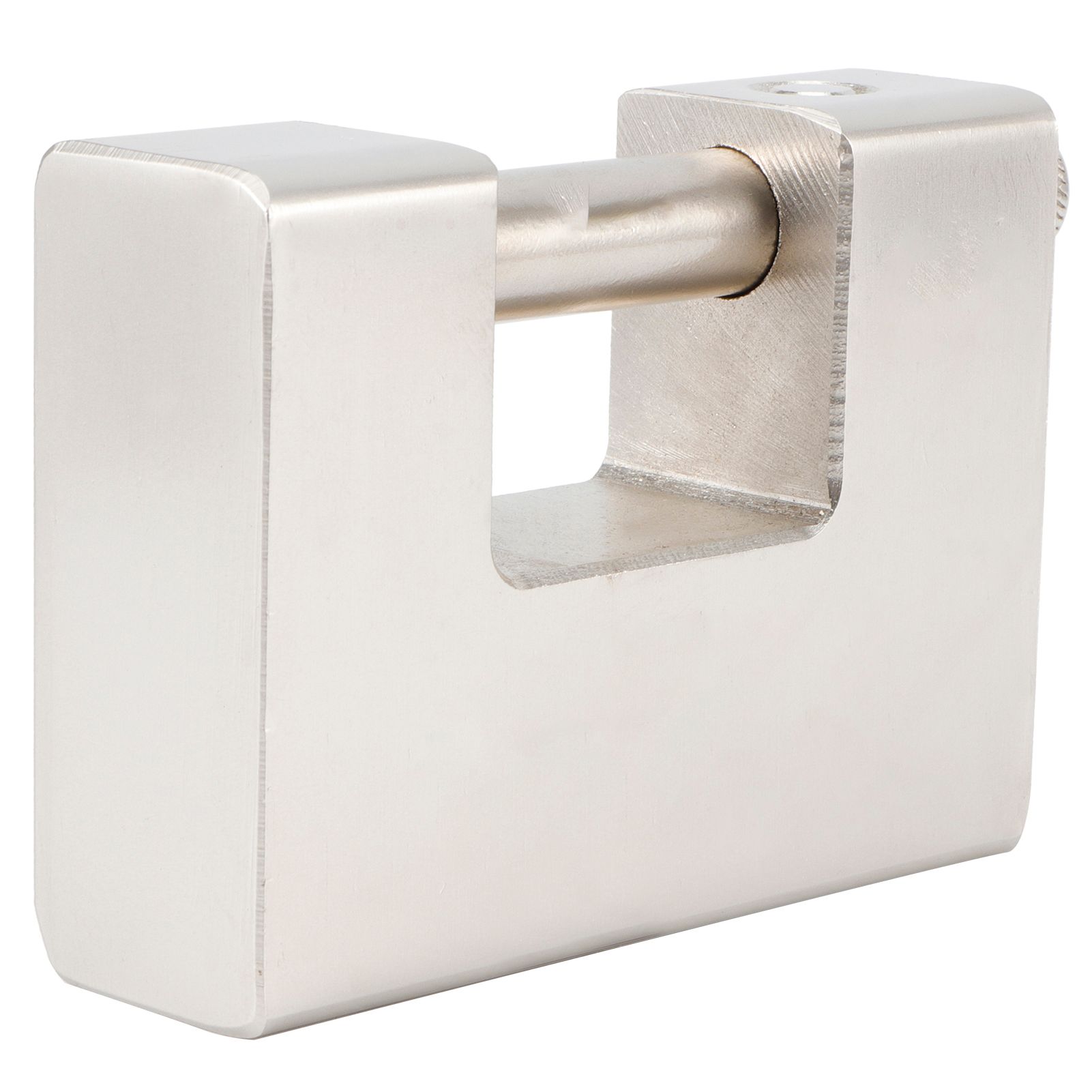High Security Padlock Rectangular Thick Shackle AntiTheft Iron DShaped Door Lock view 3