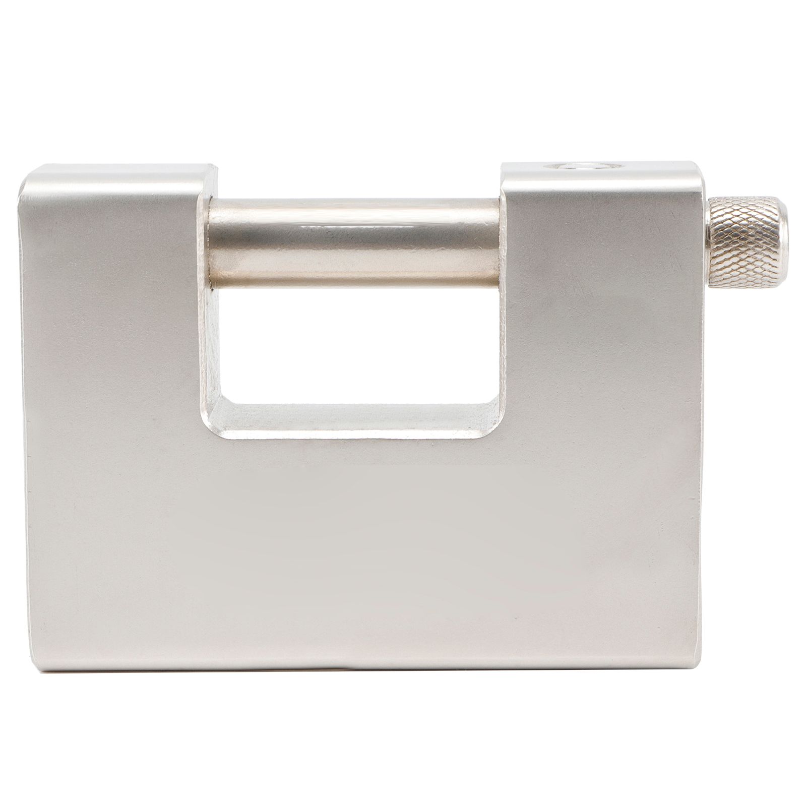 High Security Padlock Rectangular Thick Shackle AntiTheft Iron DShaped Door Lock view 4